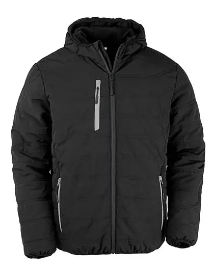 Men's Recycled Black Compass Padded Winter Jacket