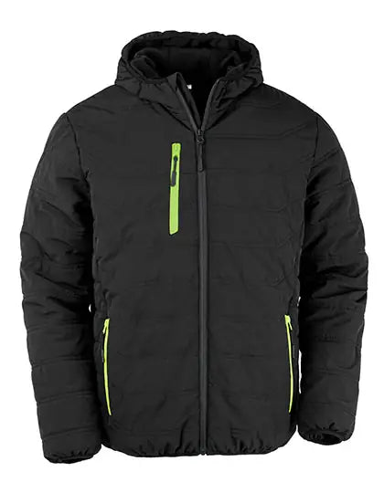 Men's Recycled Black Compass Padded Winter Jacket