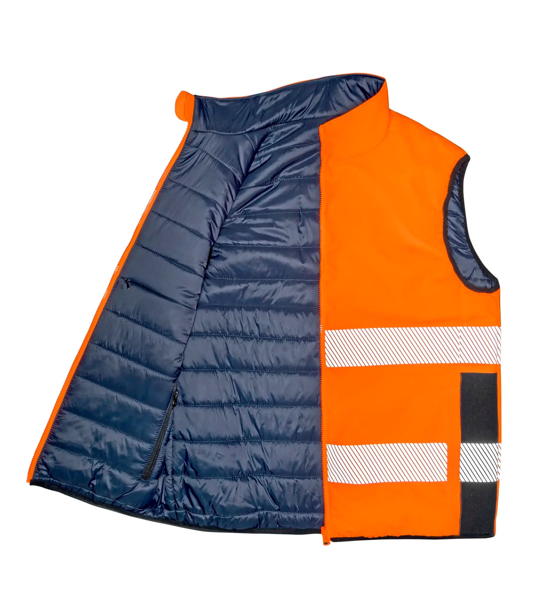 all-groups Men's Reversible Soft Padded Safety Gilet