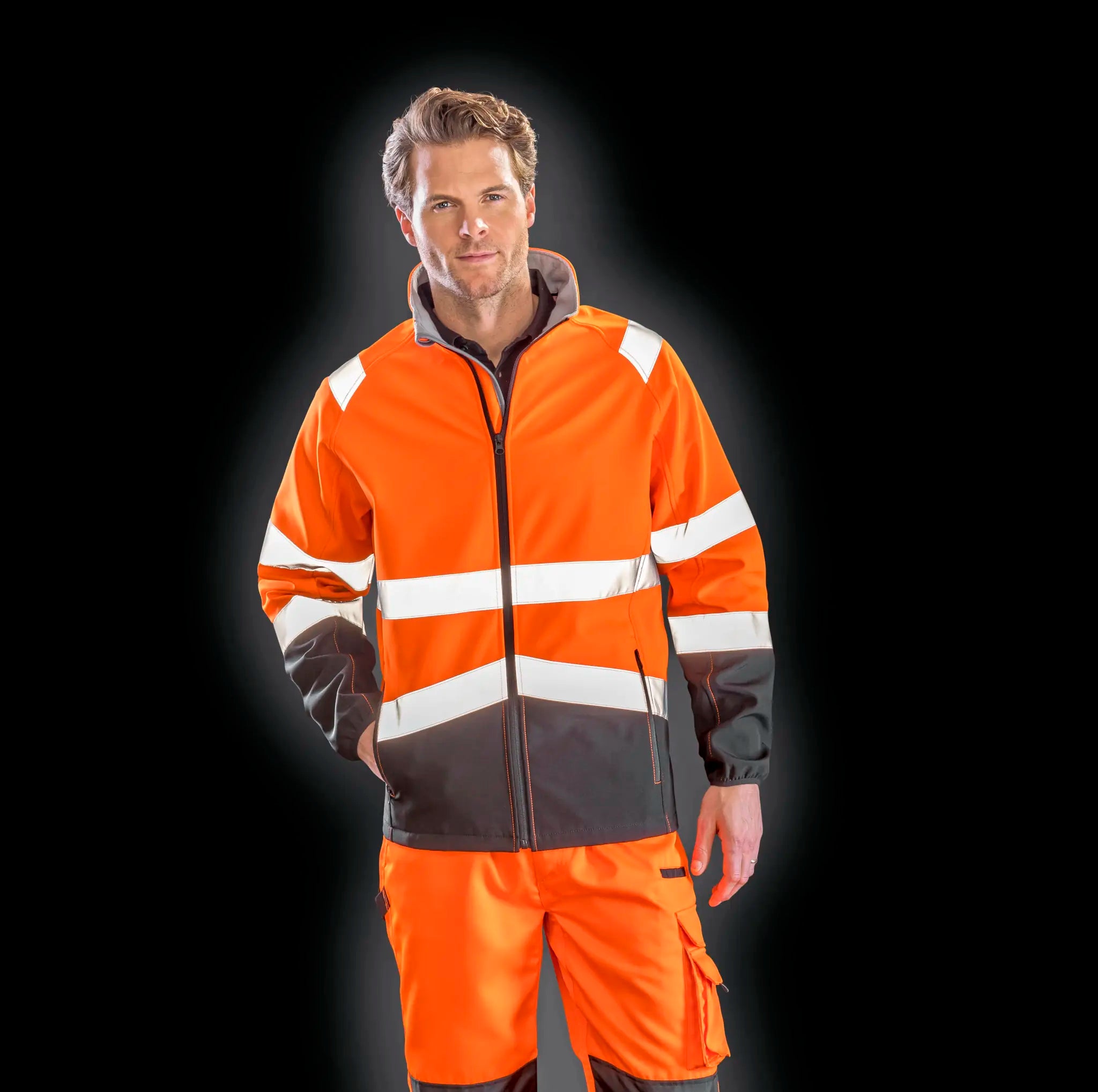 all-groups Men's Safety Softshell Jacket