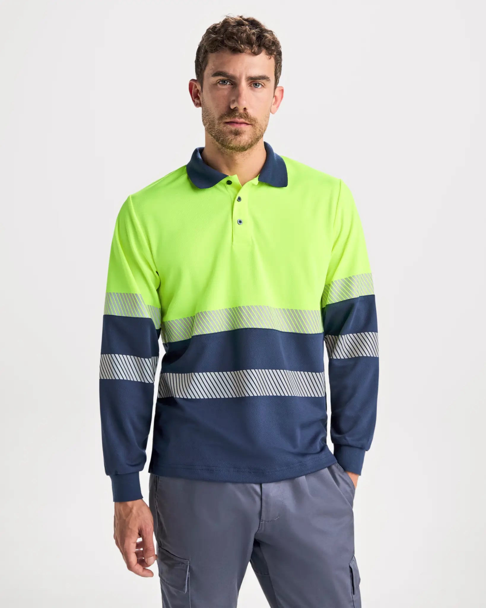all-groups Men's Polo Shirt Vega Long Sleeve