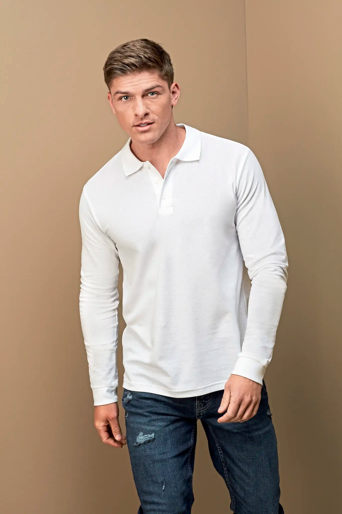all-groups Men's Classic Polo Long Sleeve