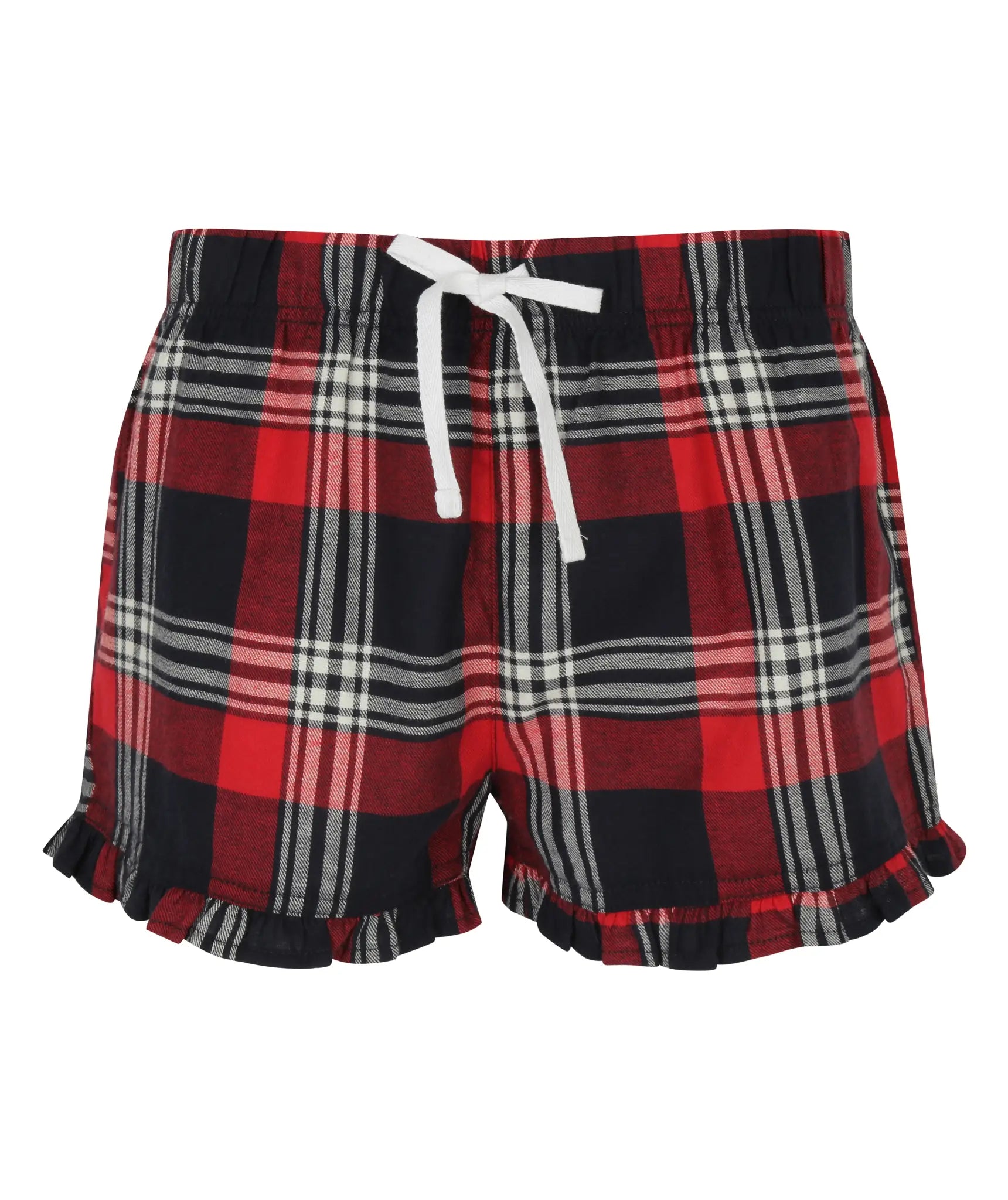all-groups Women's Tartan Frill Lounge Shorts