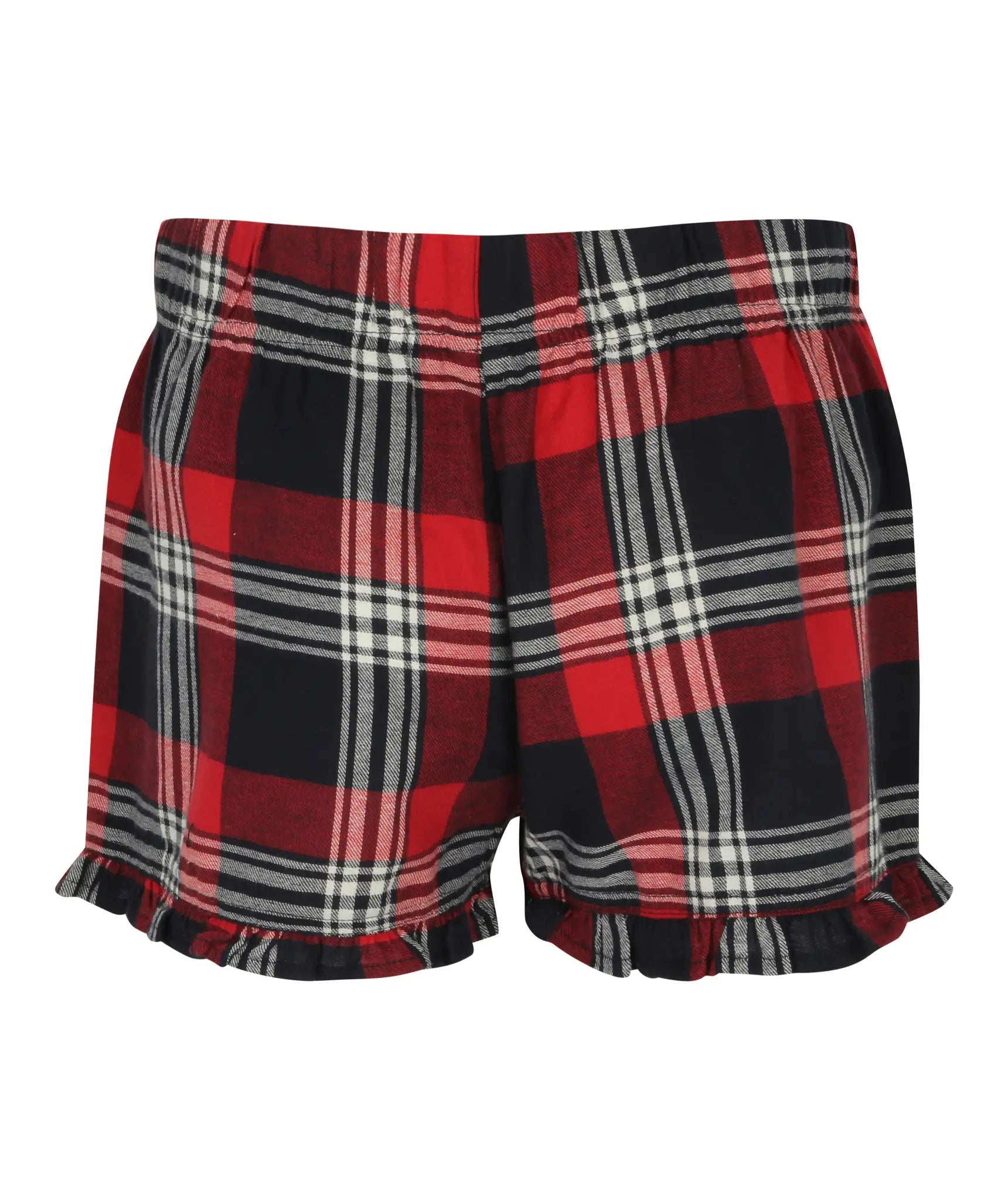 all-groups Women's Tartan Frill Lounge Shorts