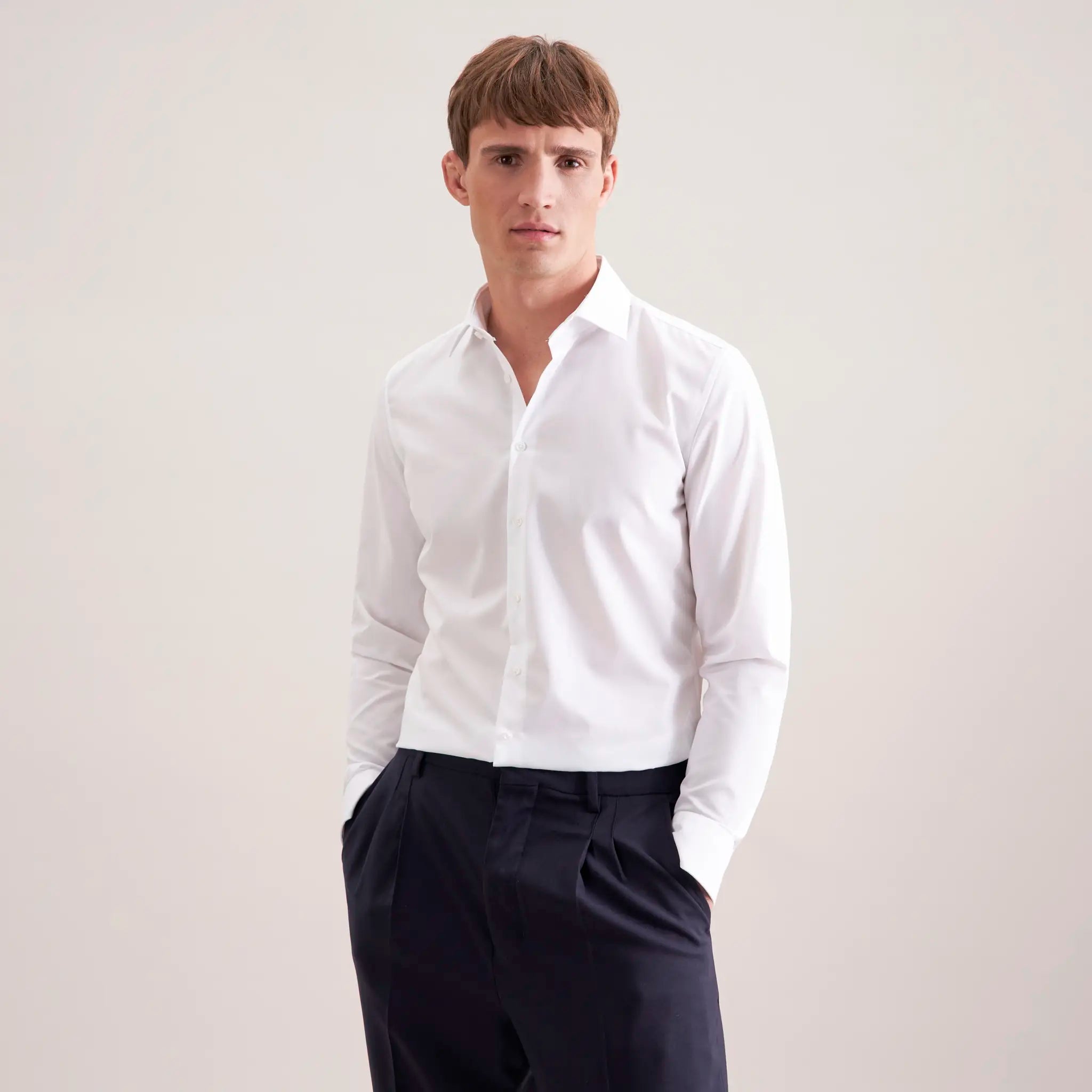 all-groups Men's Shirt Shaped Fit Extra Longsleeve