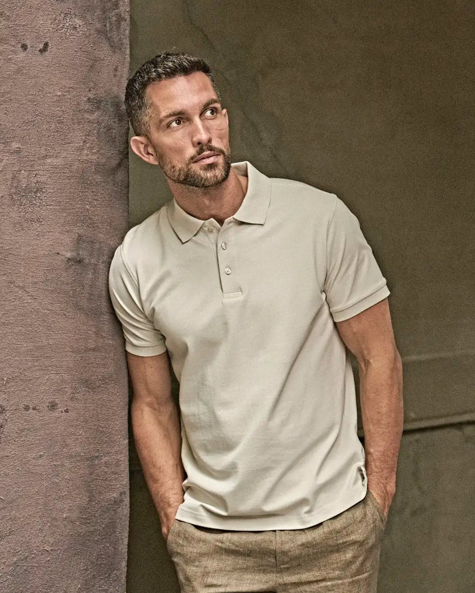 all-groups Men's Luxury Stretch Polo