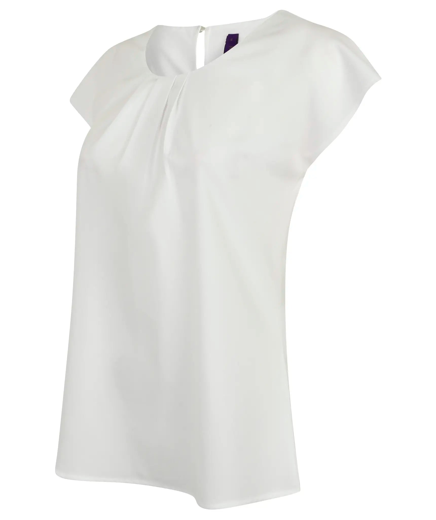 all-groups Women's Pleat Front Short Sleeve Blouse