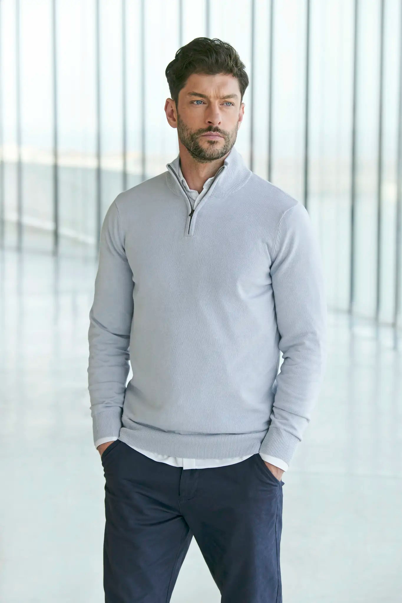 all-groups Men's Quarter Zip Jumper