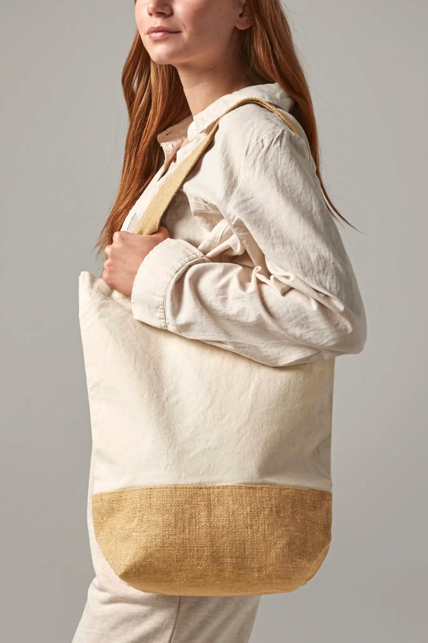 all-groups Jute Base Canvas Shopper