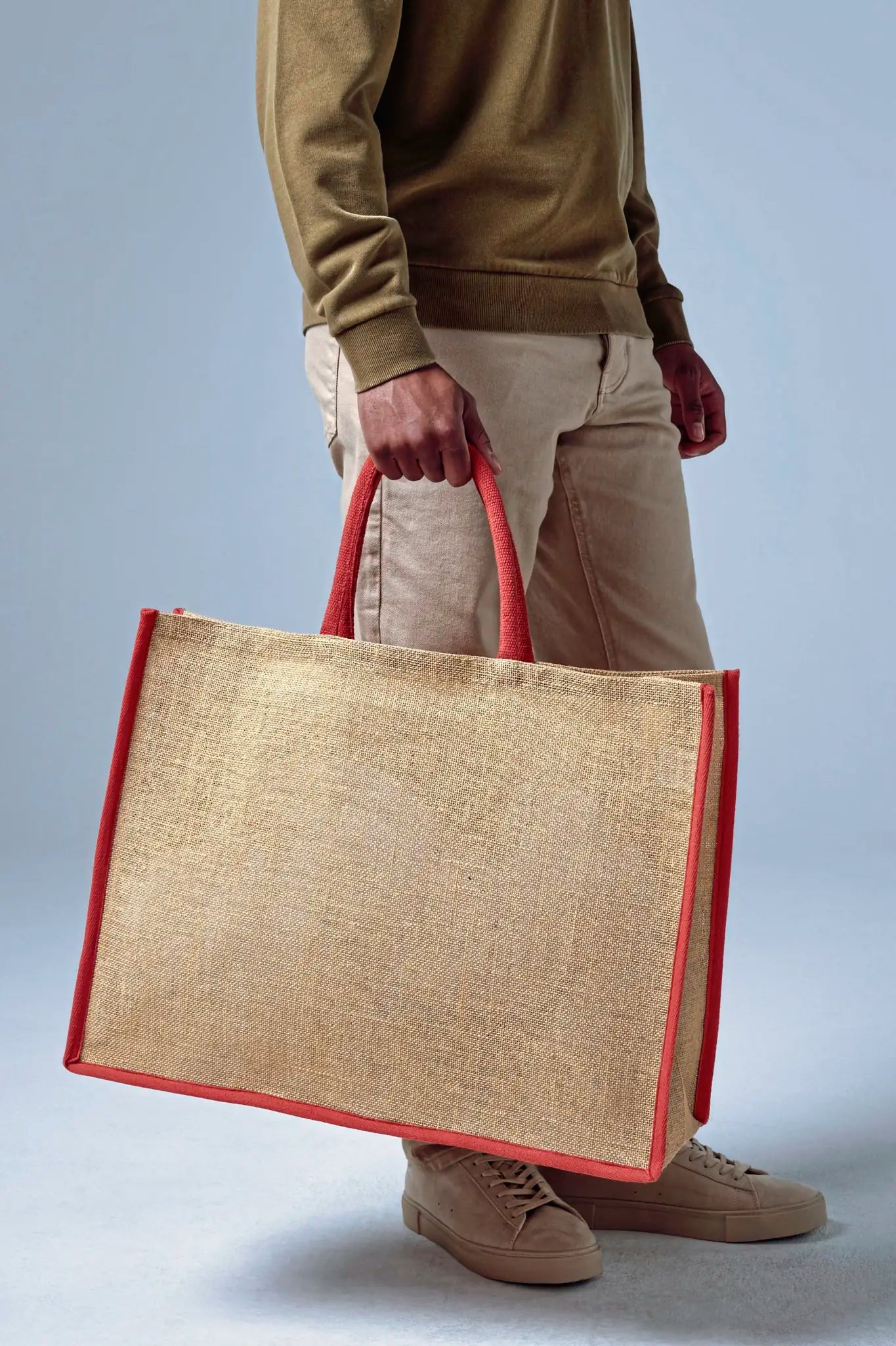 all-groups Natural Starched Jute Market Shopper
