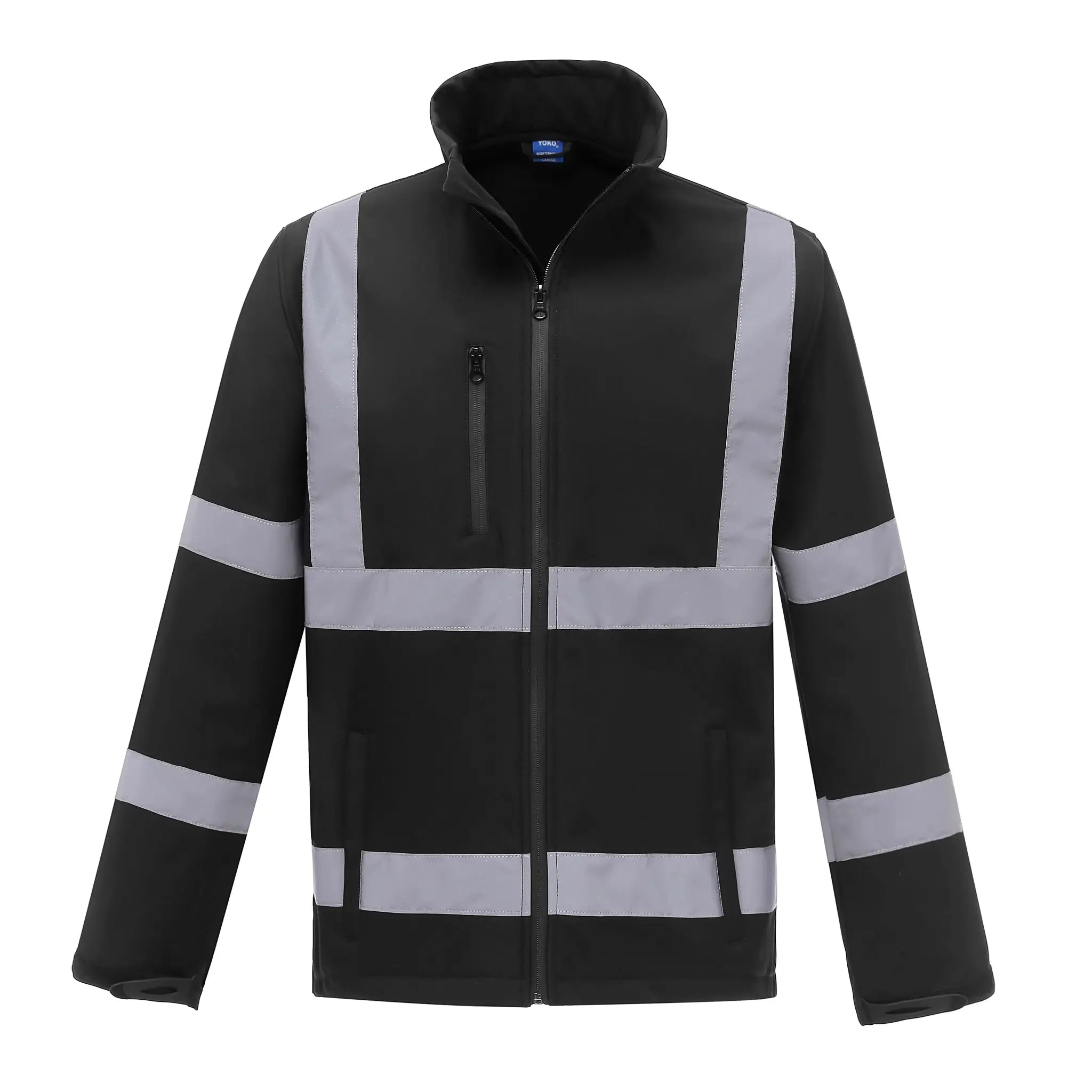 all-groups Men's Hi Vis 2 Bands Braces Softshell Jacket