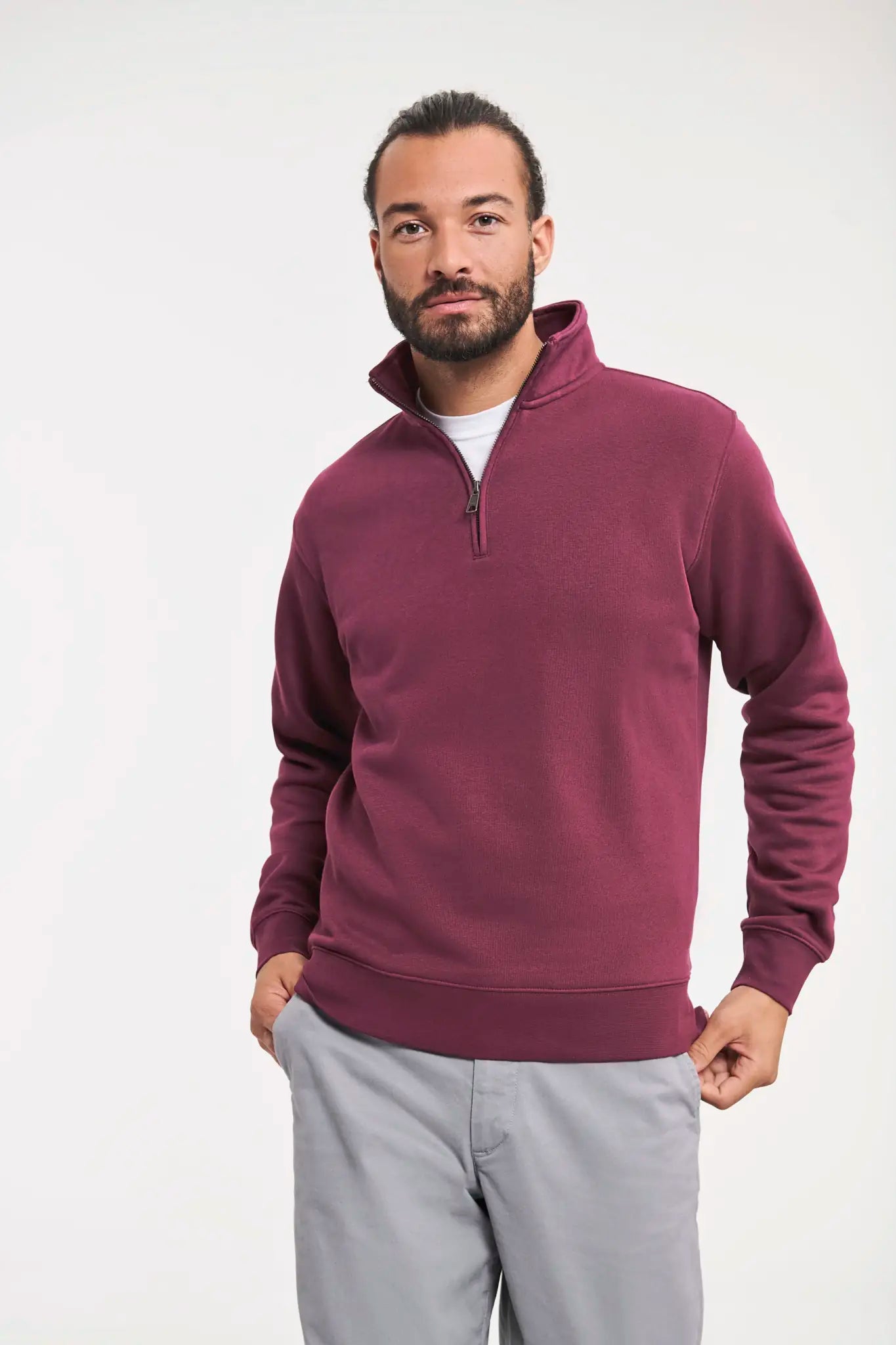 all-groups Men's Authentic Quarter Zip Sweatshirt