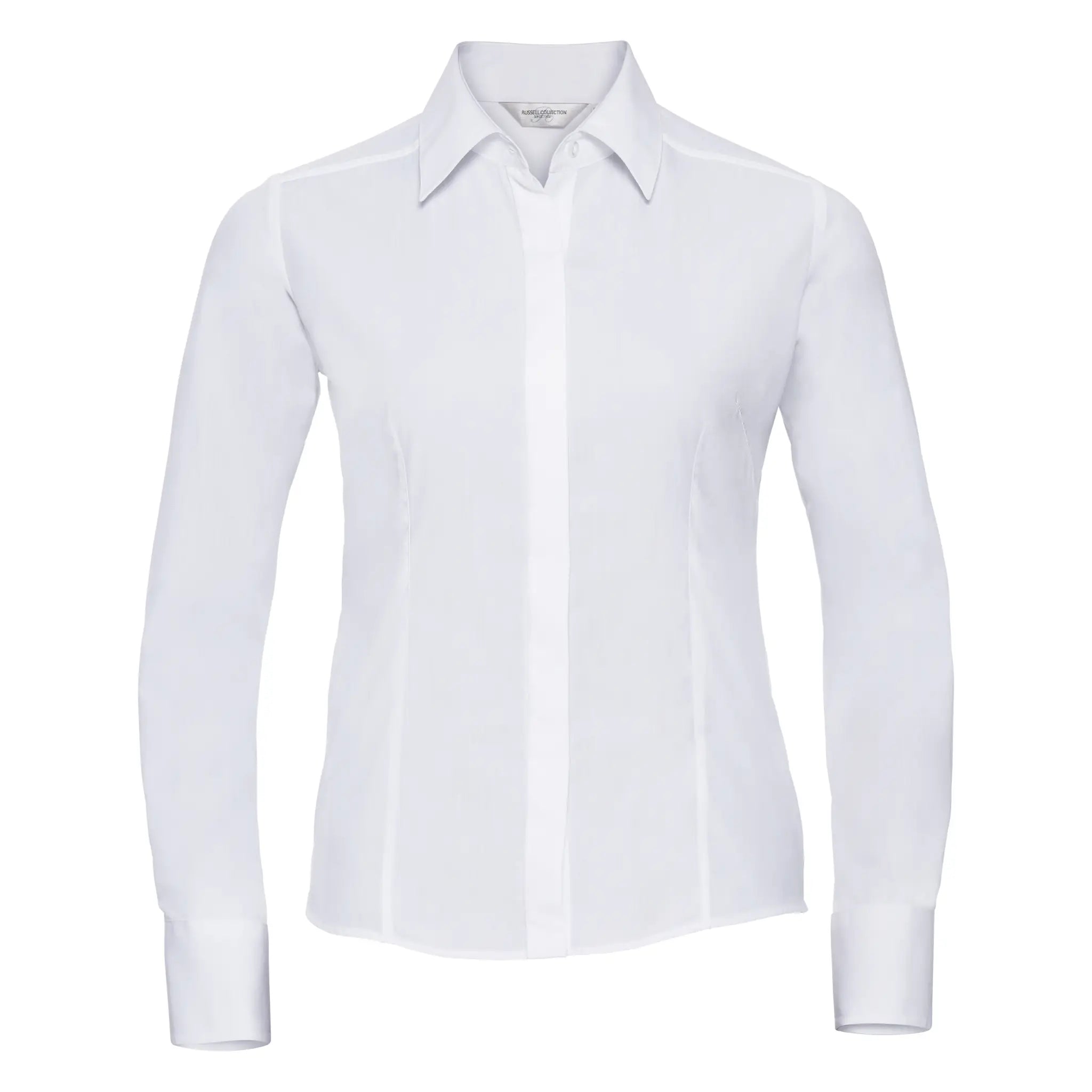 all-groups Women's Long Sleeve Fitted Polycotton Poplin Shirt