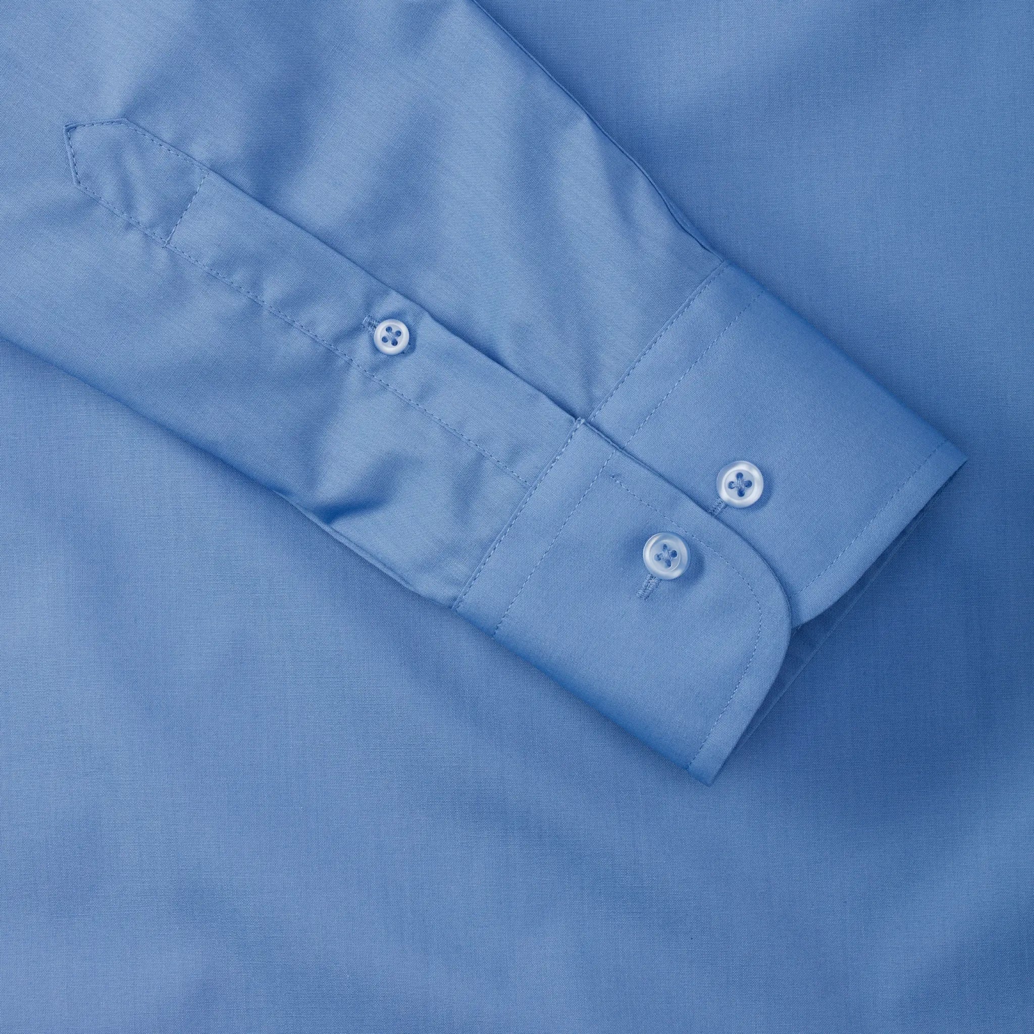 all-groups Men's Long Sleeve Tailored Polycotton Poplin Shirt