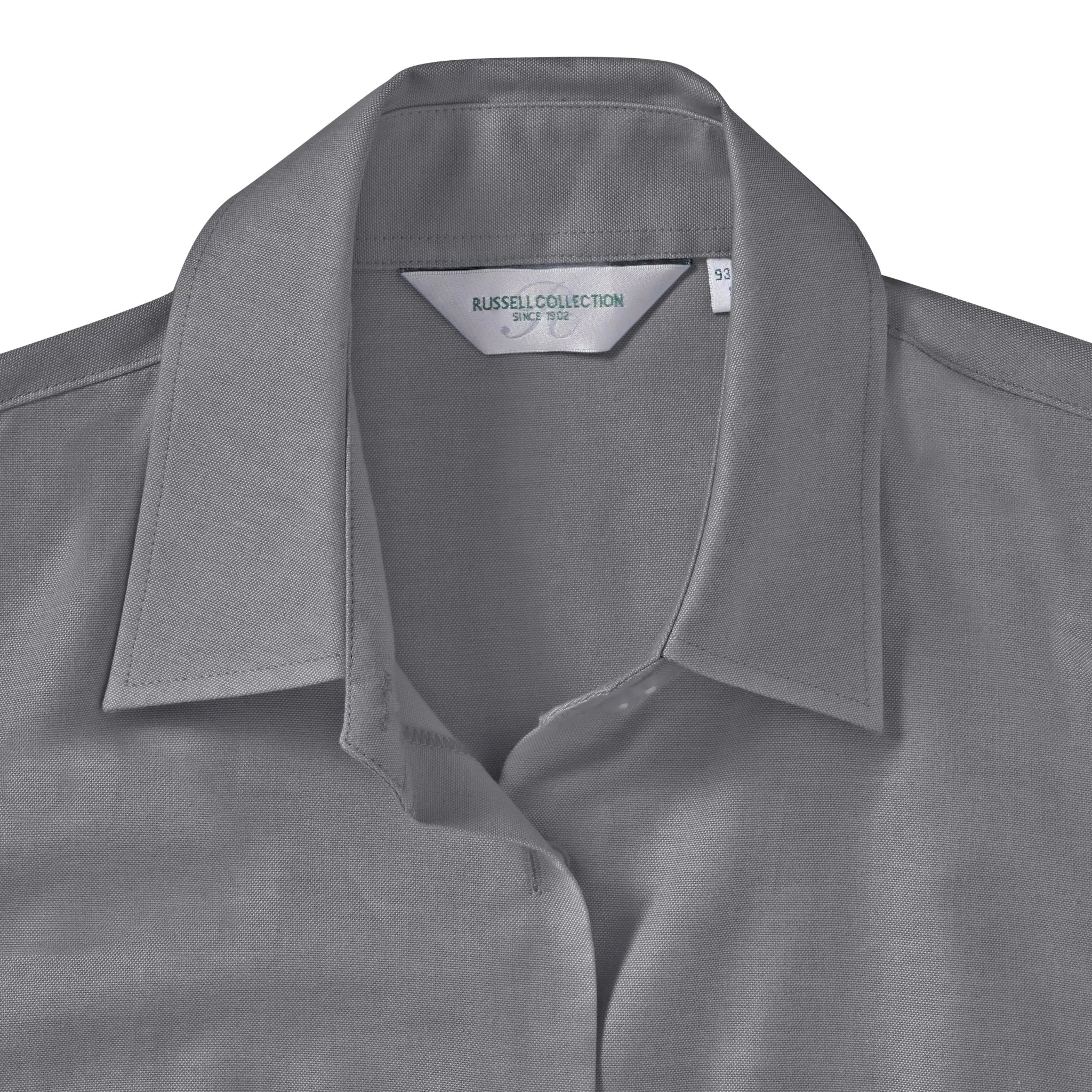 all-groups Women's Short Sleeve Tailored Oxford Shirt