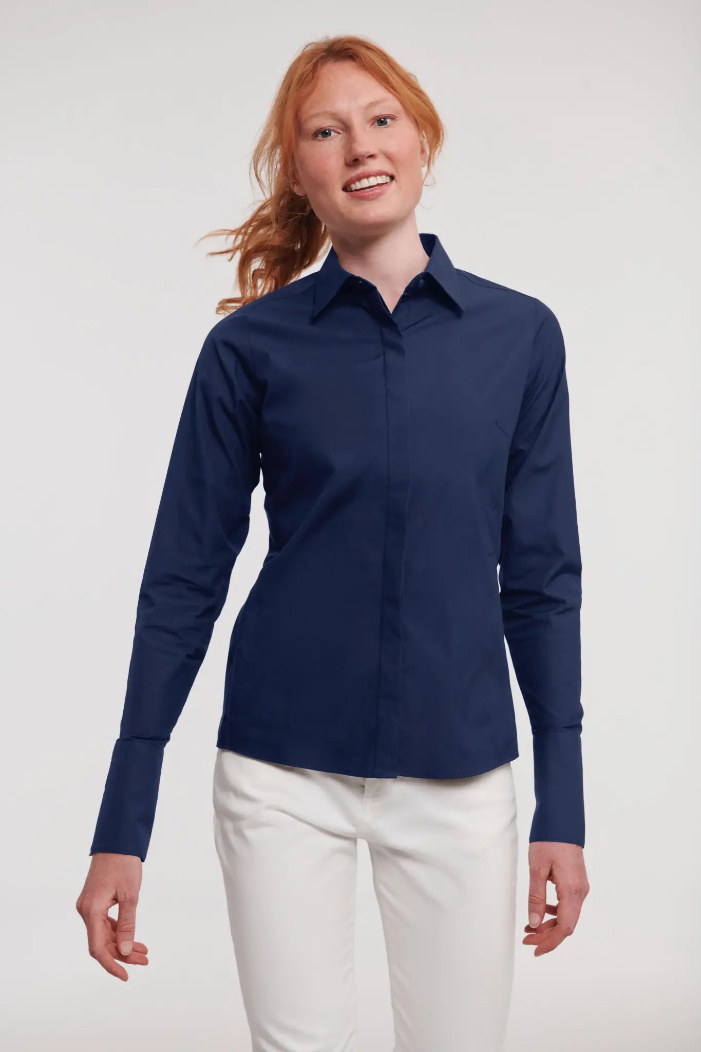 all-groups Women's Long Sleeve Fitted Ultimate Stretch Shirt