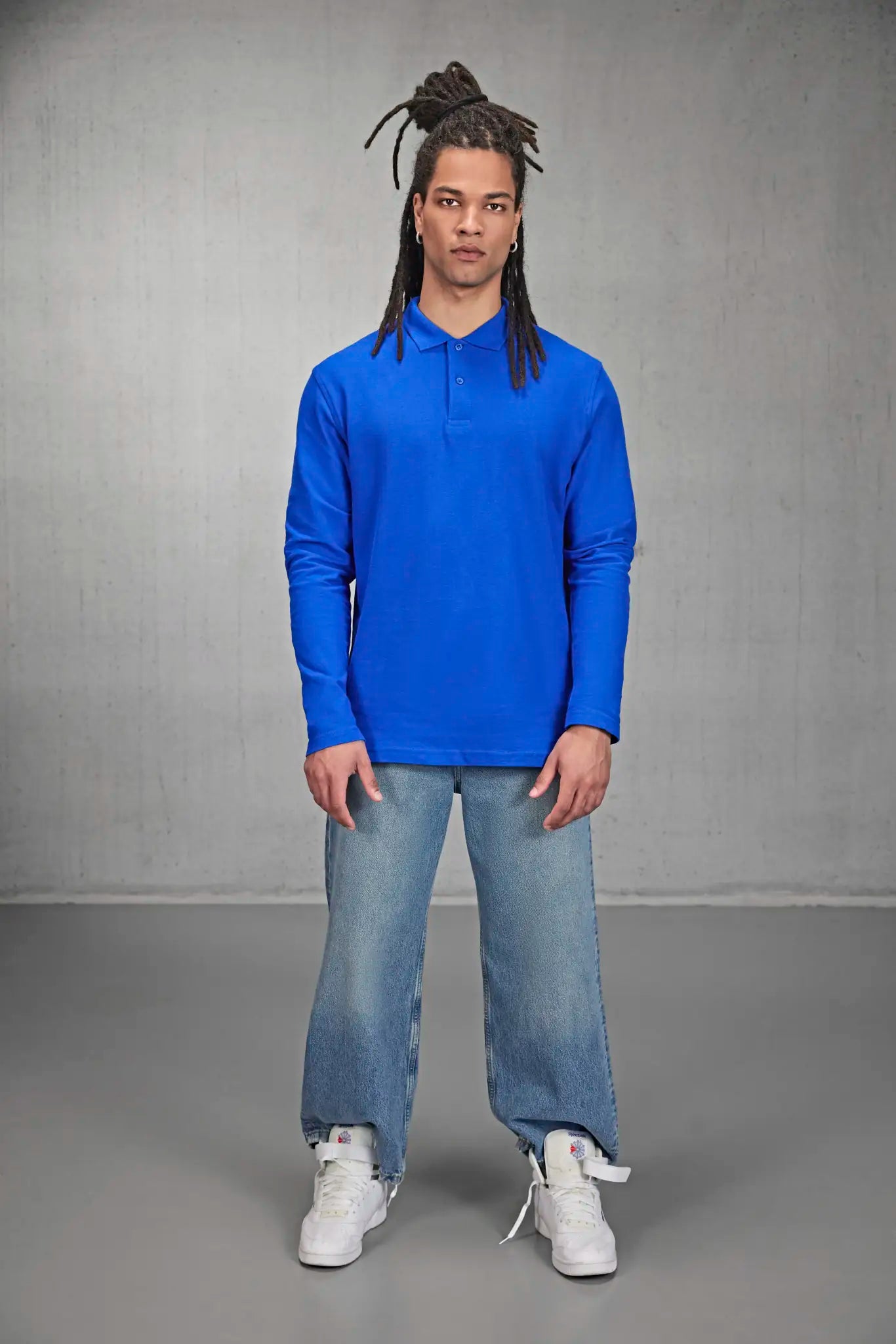all-groups Men's Long Sleeve Polo ID001