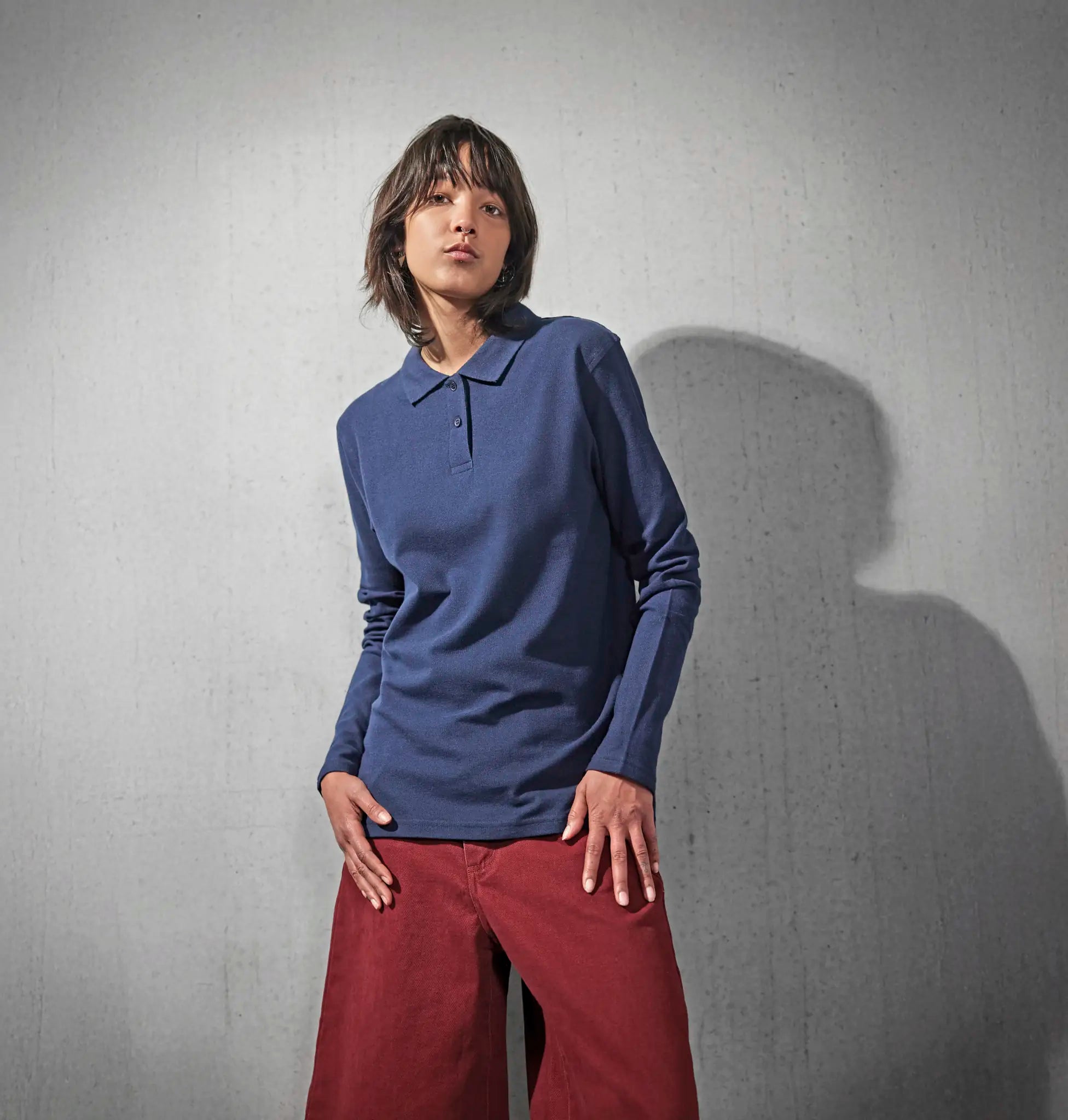 all-groups Women's Long Sleeve Polo ID001