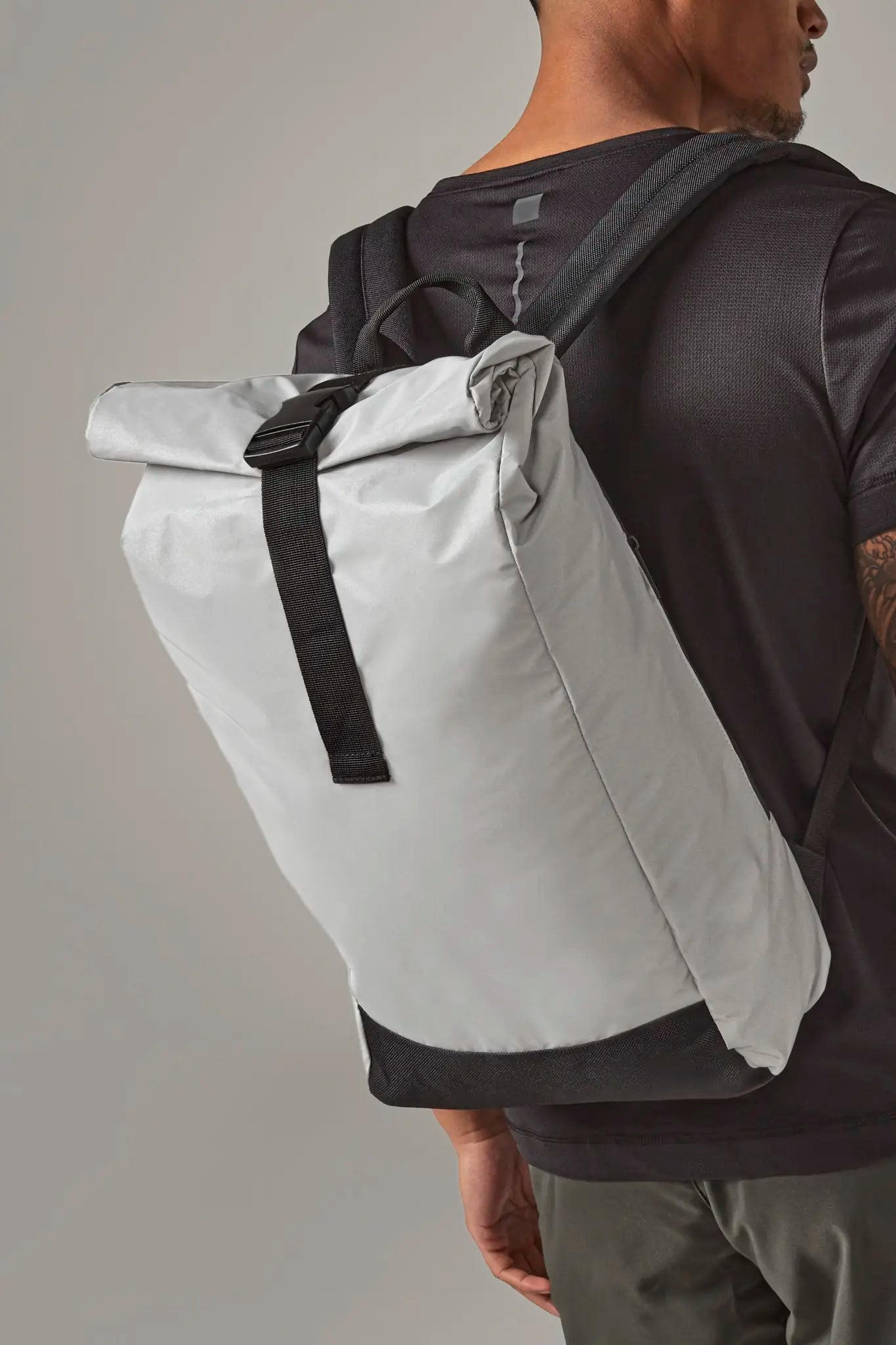 all-groups Reflective Roll Top Backpack