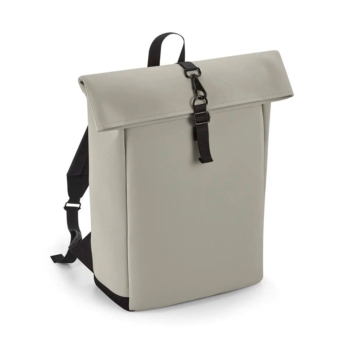 all-groups Matte PU Roll Top Backpack