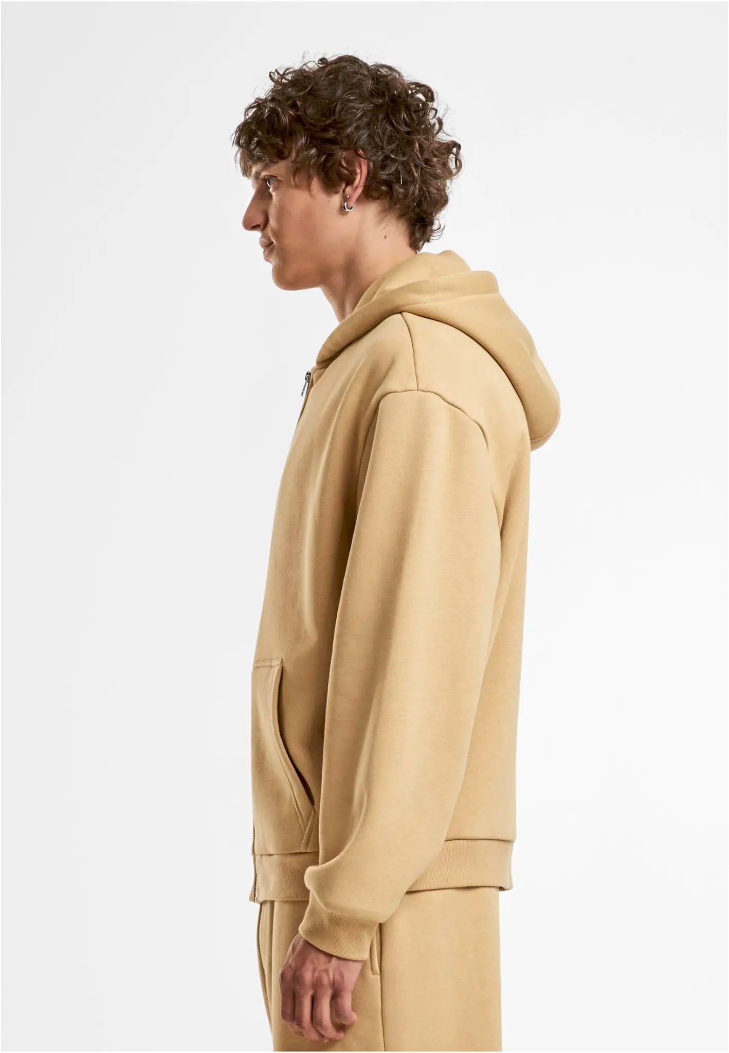 all-groups Men's Fluffy Zip Hoodie