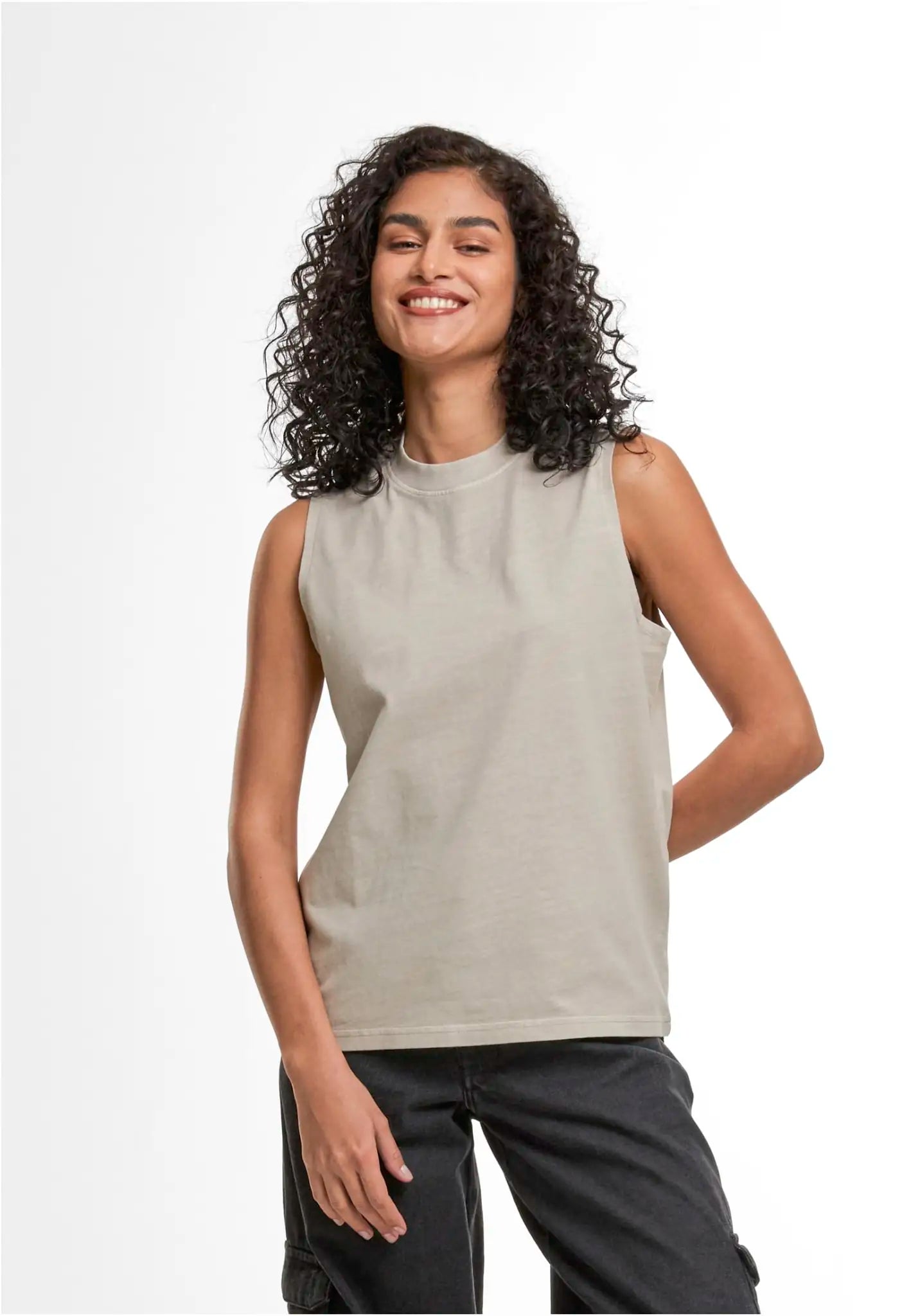 all-groups Women's Vintage Washed Sleeveless Tee