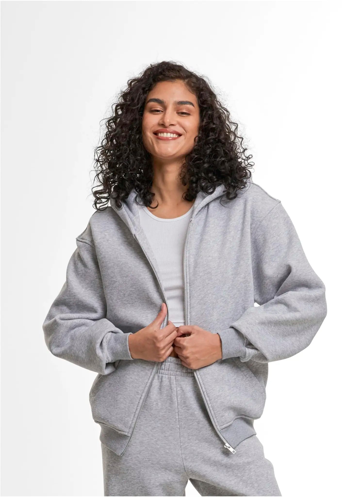 all-groups Women's Loose Fit Zip Hoodie