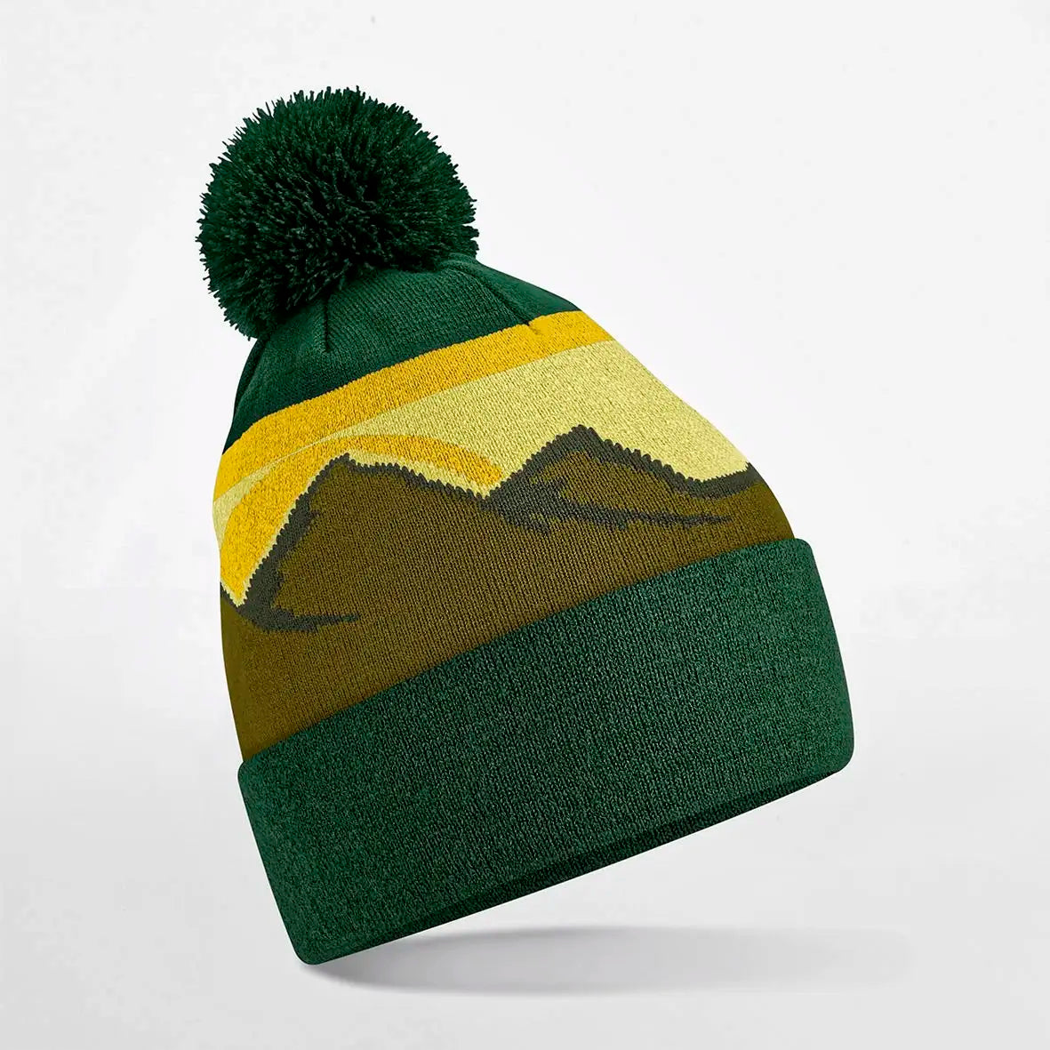 all-groups Mountain Peaks Pom Pom Beanie