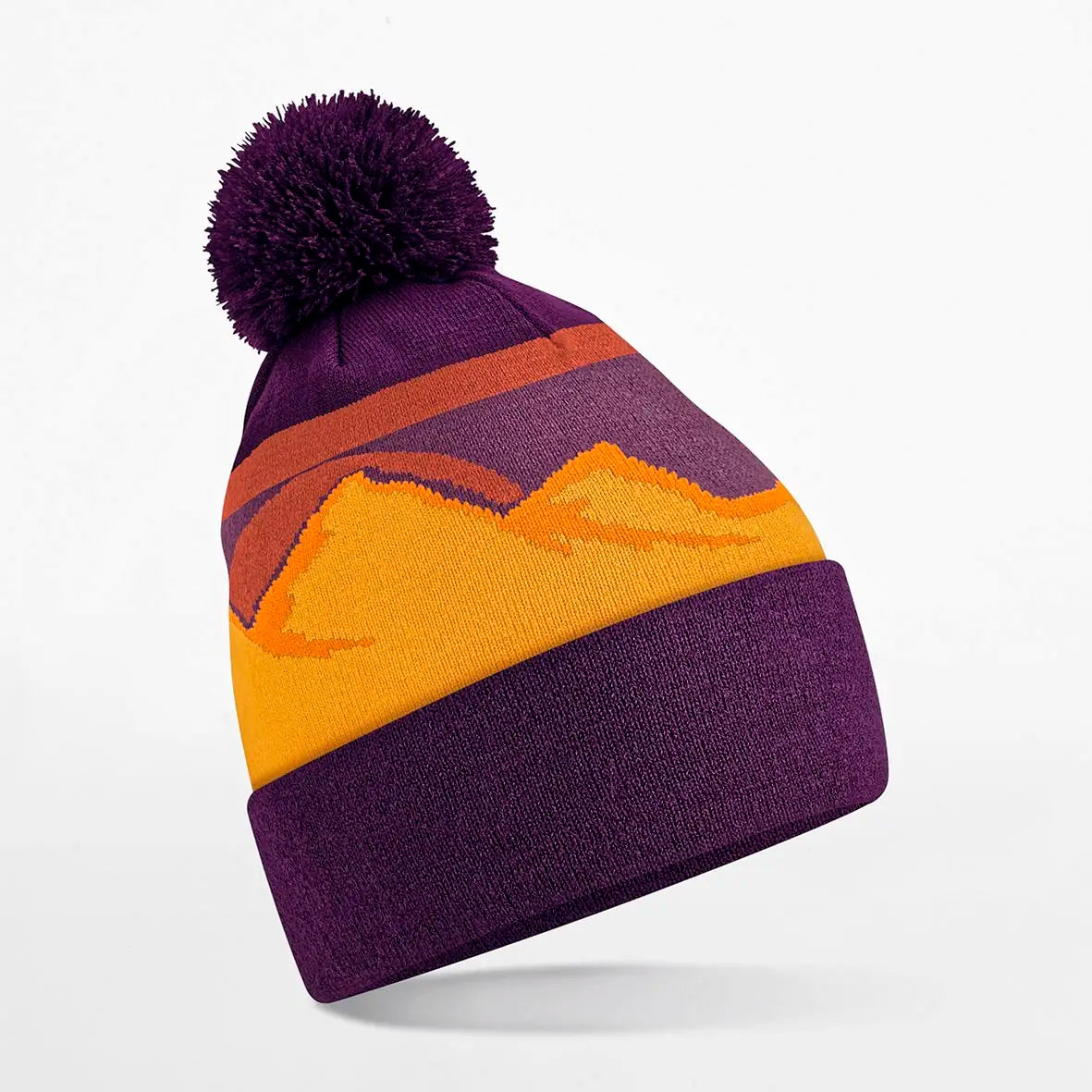 all-groups Mountain Peaks Pom Pom Beanie