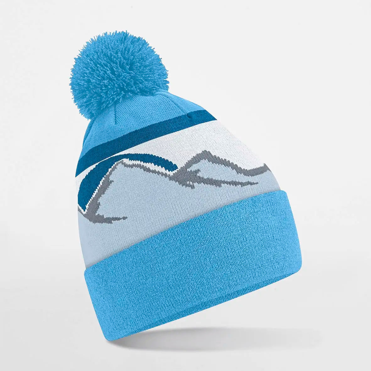 all-groups Mountain Peaks Pom Pom Beanie