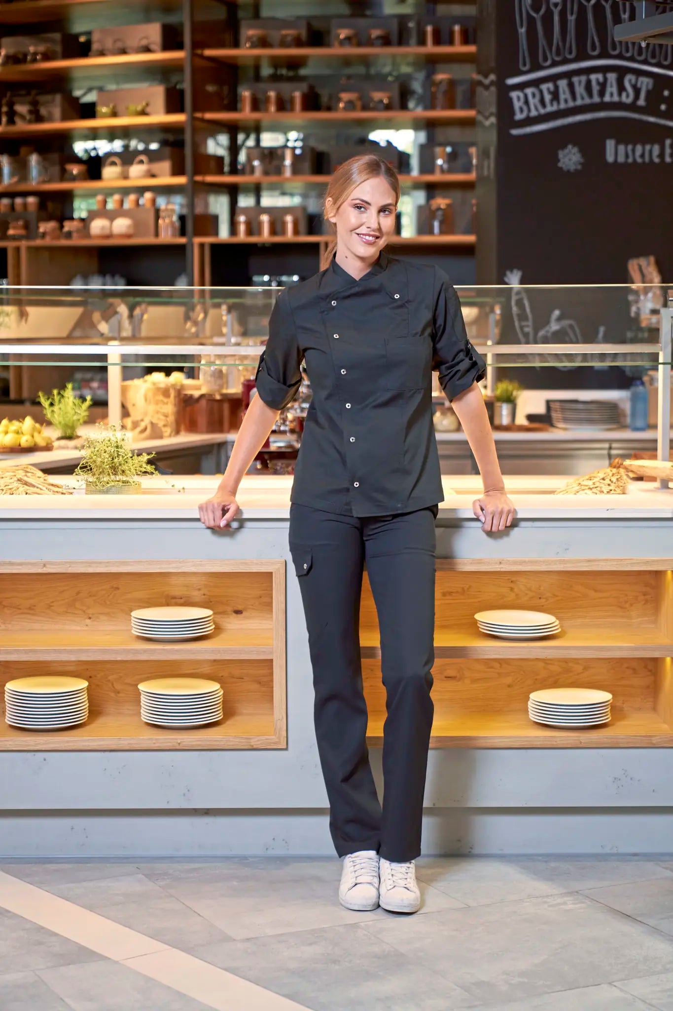 all-groups Women's Chef Jacket Turin GreeNature
