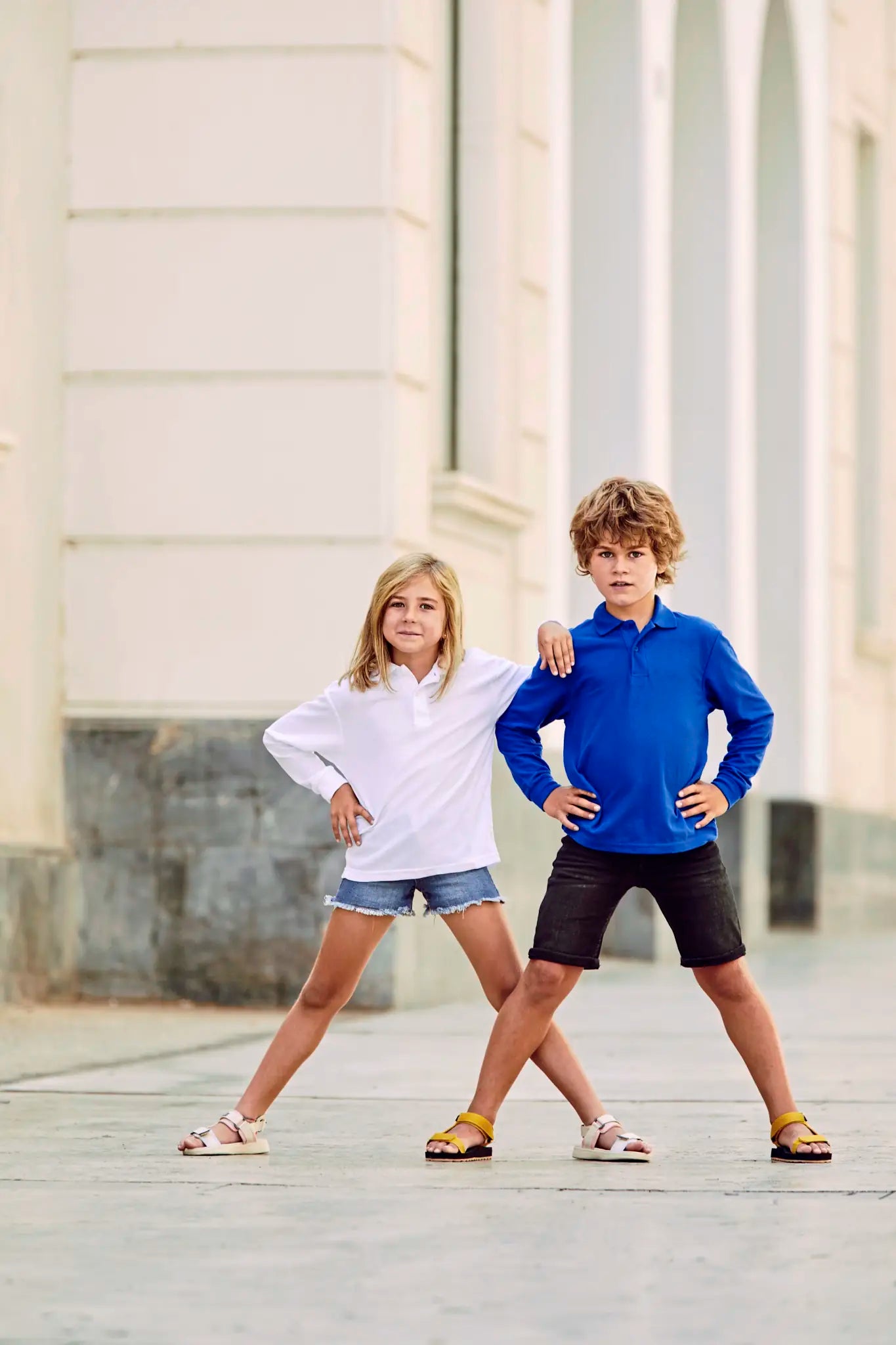 all-groups Kids' Long Sleeve 6535 Polo