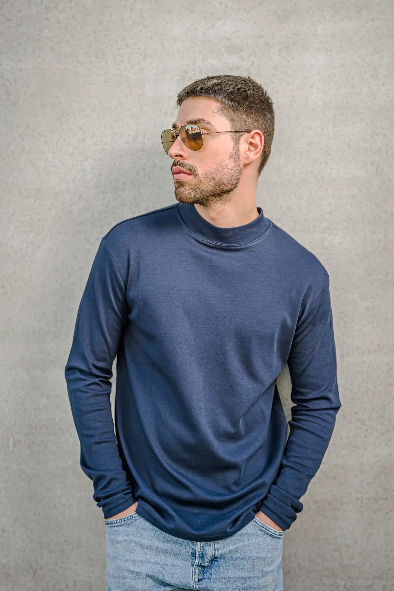 all-groups Men's Premium Highneck Longsleeve Tees