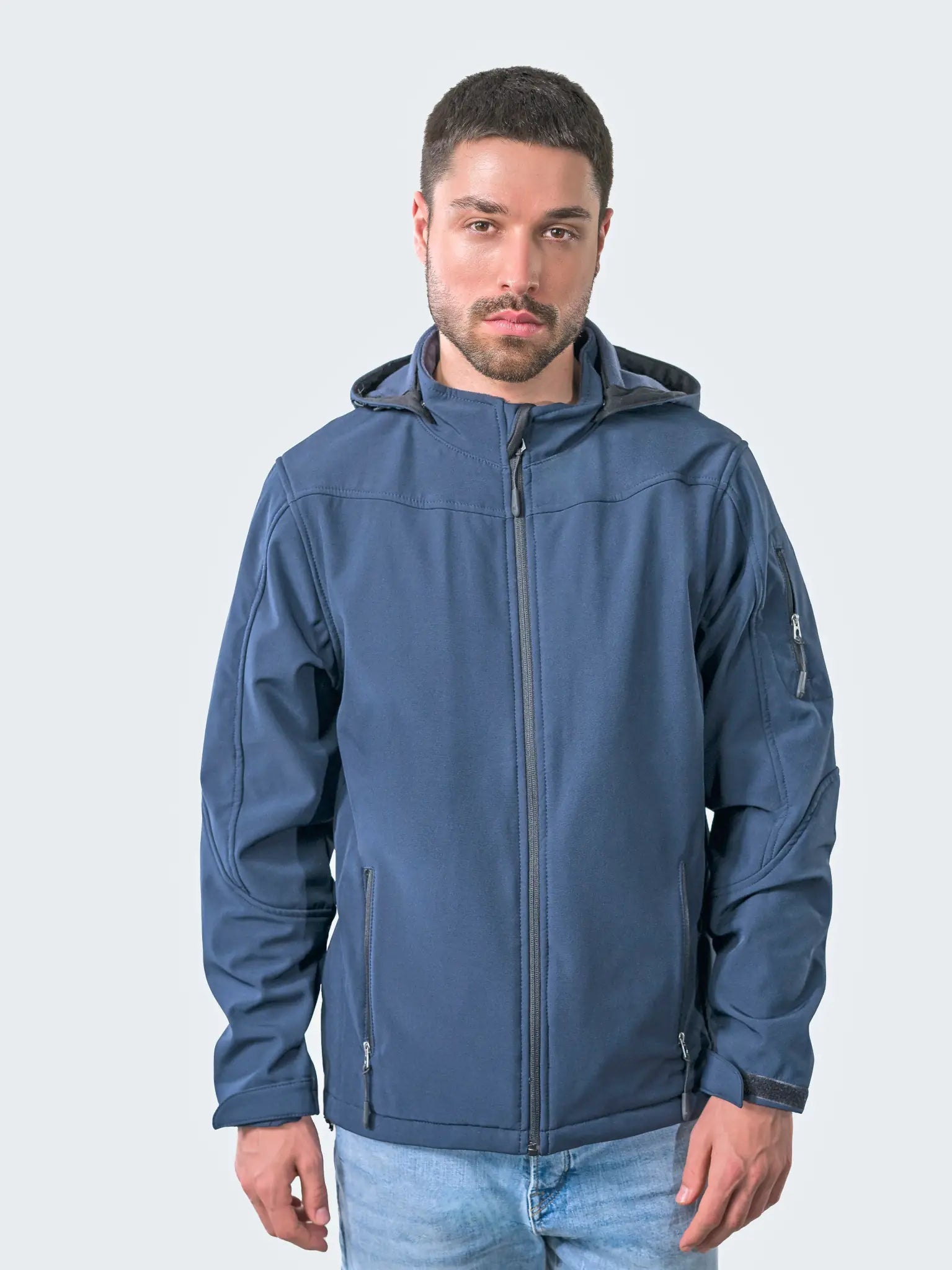 all-groups Men's Hooded Soft Shell Jacket