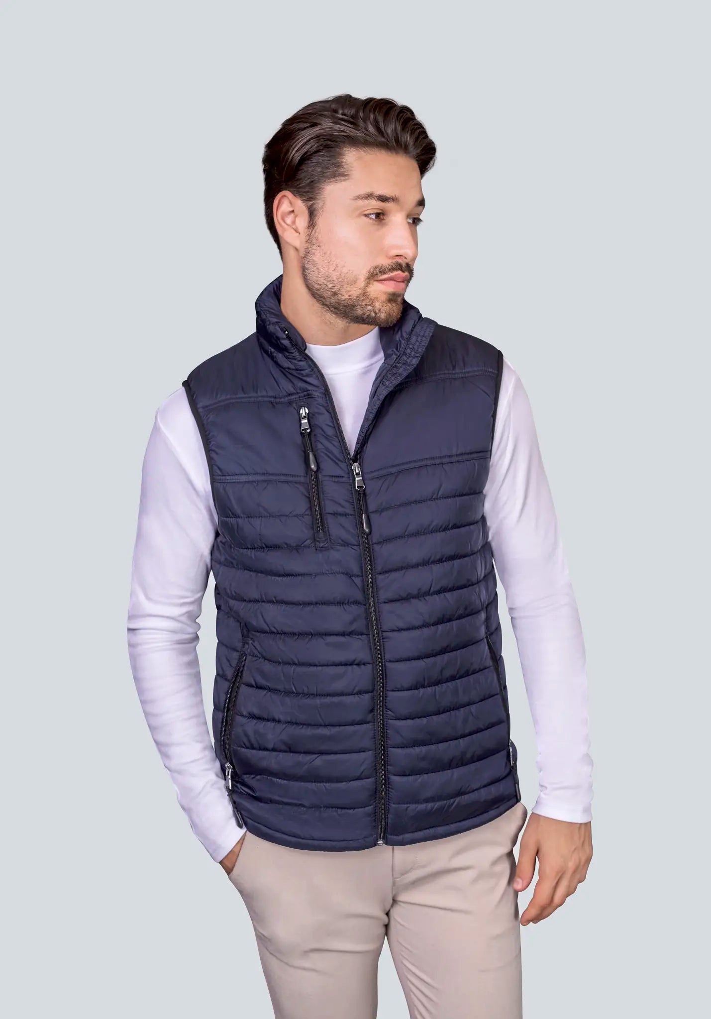 all-groups Men's Hooded Performance Body Warmer