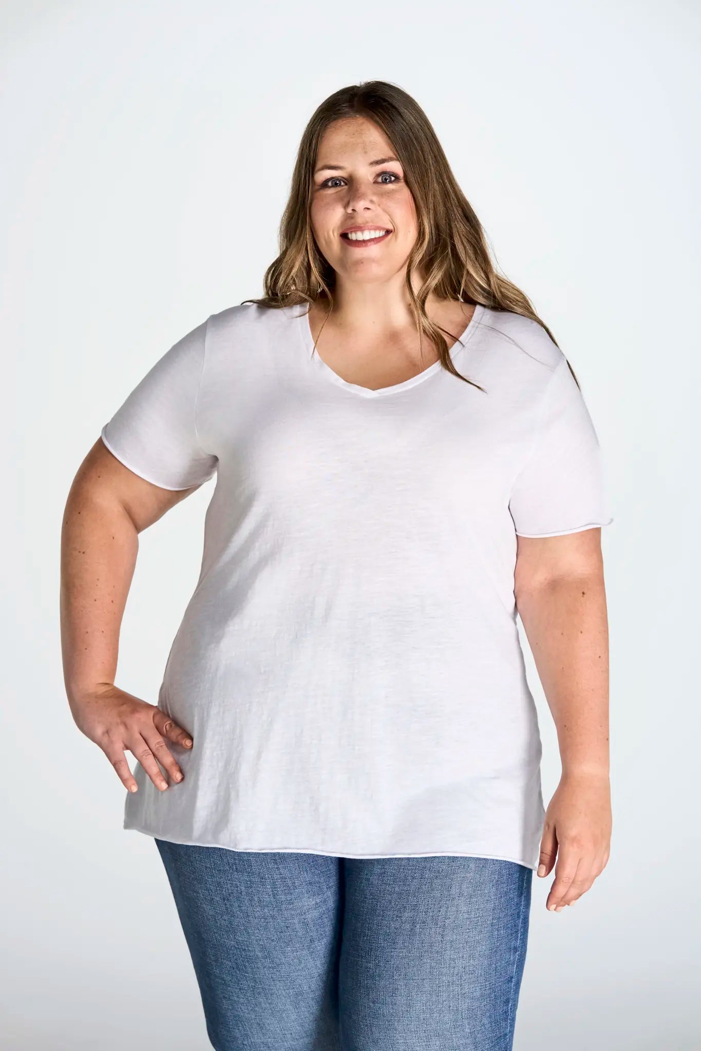 all-groups Women's Curves Slub T-Shirt