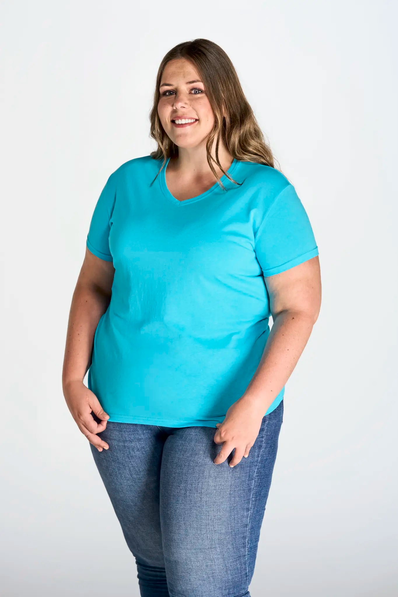 all-groups Women's Curves T-Shirt V Neck