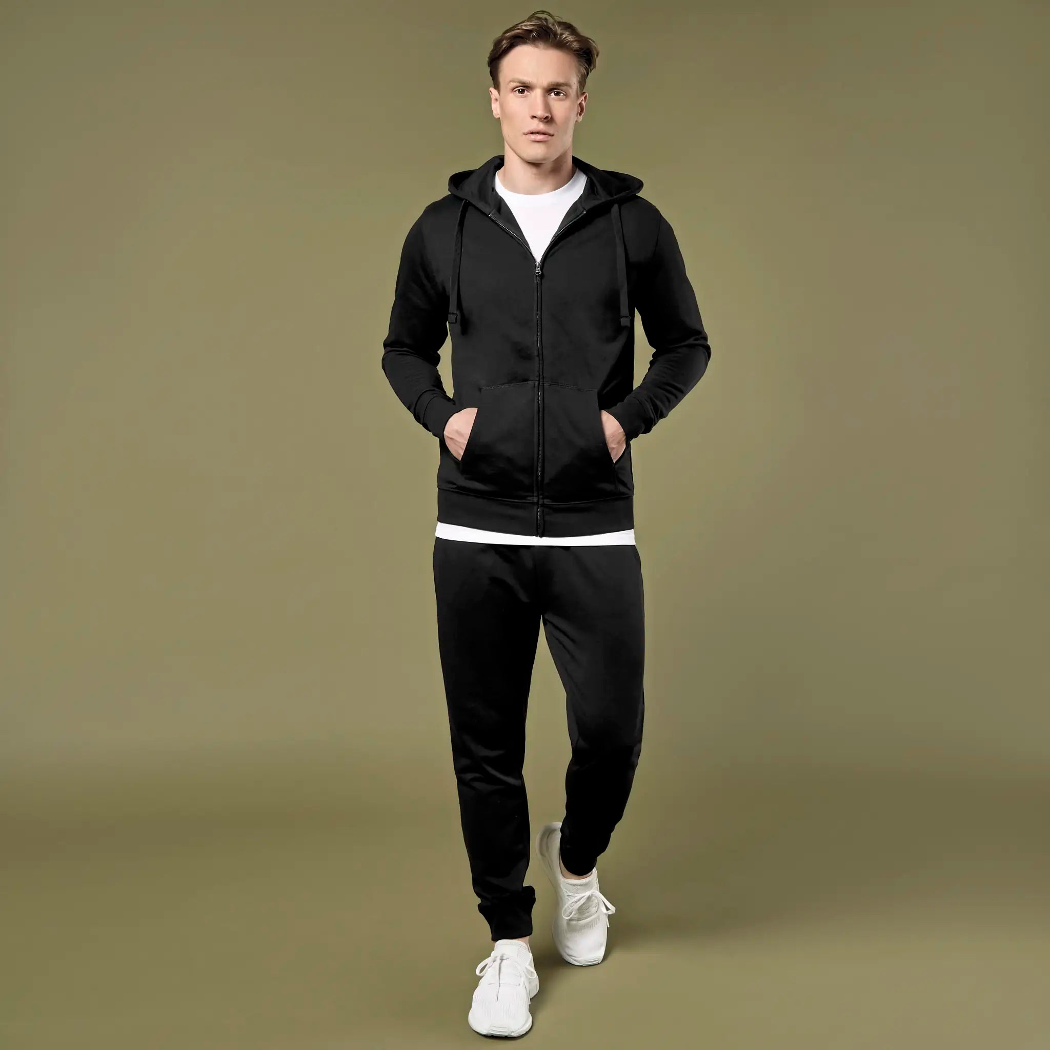 all-groups Men's Regular Fit Superwash 60 Zipped Hoodie