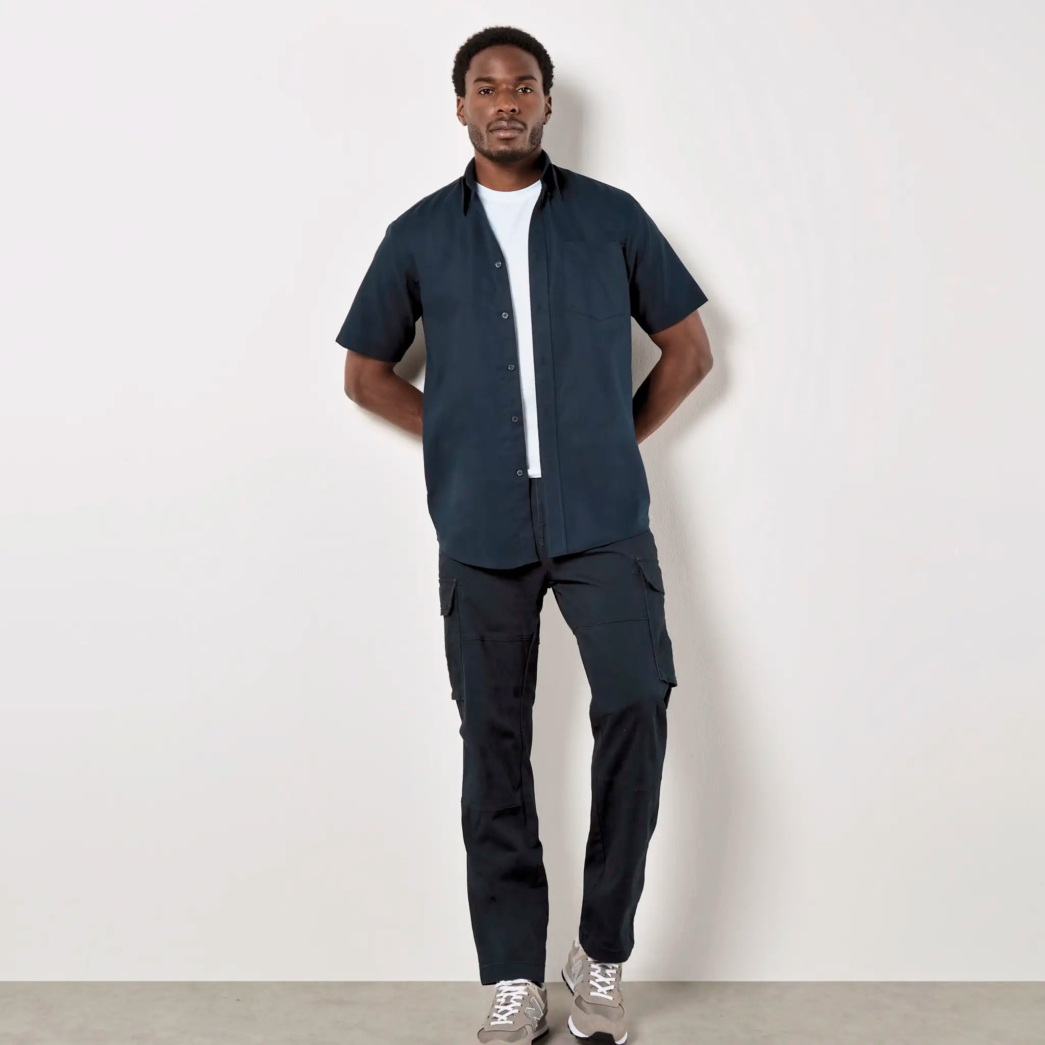 all-groups Men's Classic Fit Workwear Oxford Shirt Short Sleeve