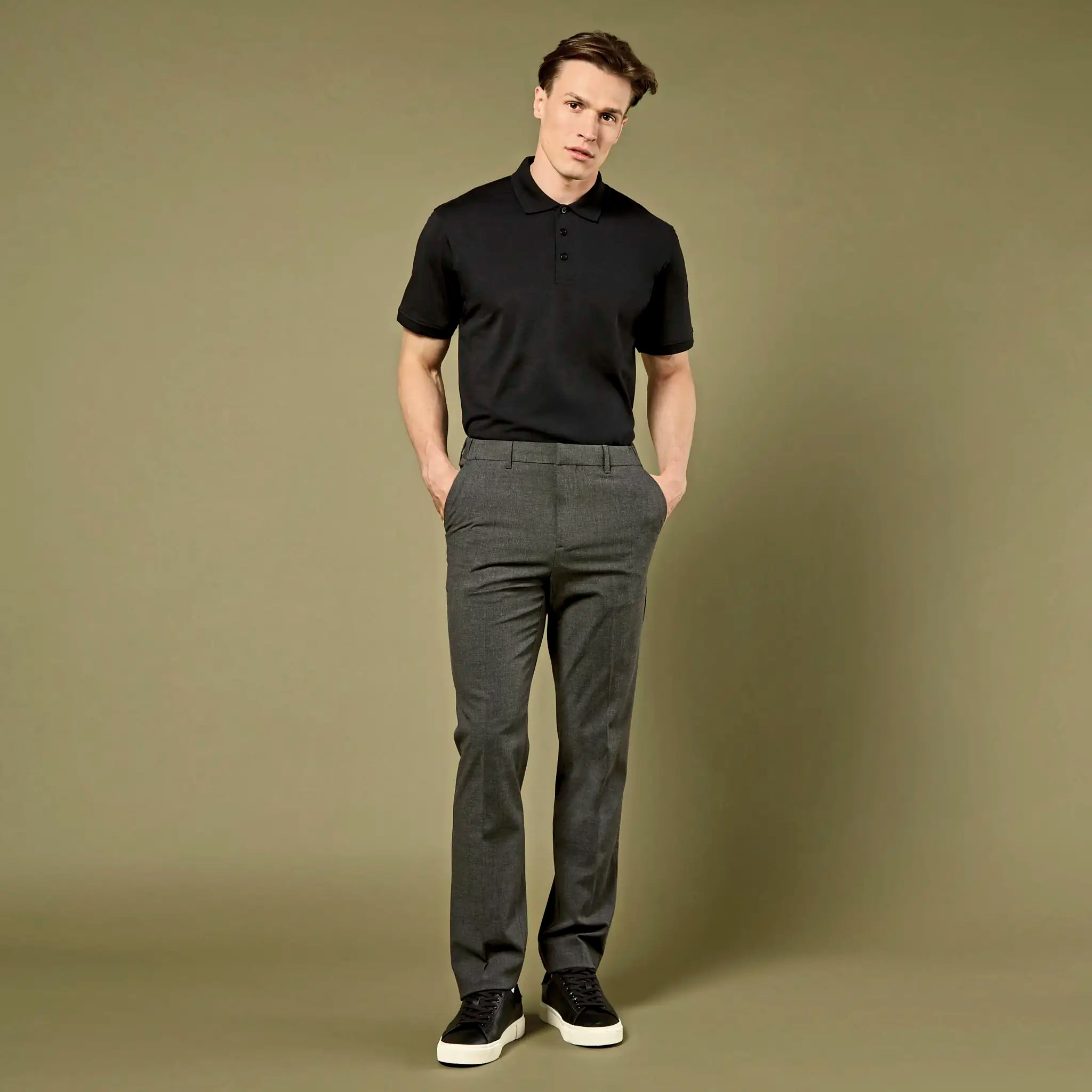 all-groups Men's Regular Fit Superwash 60 Jersey Polo