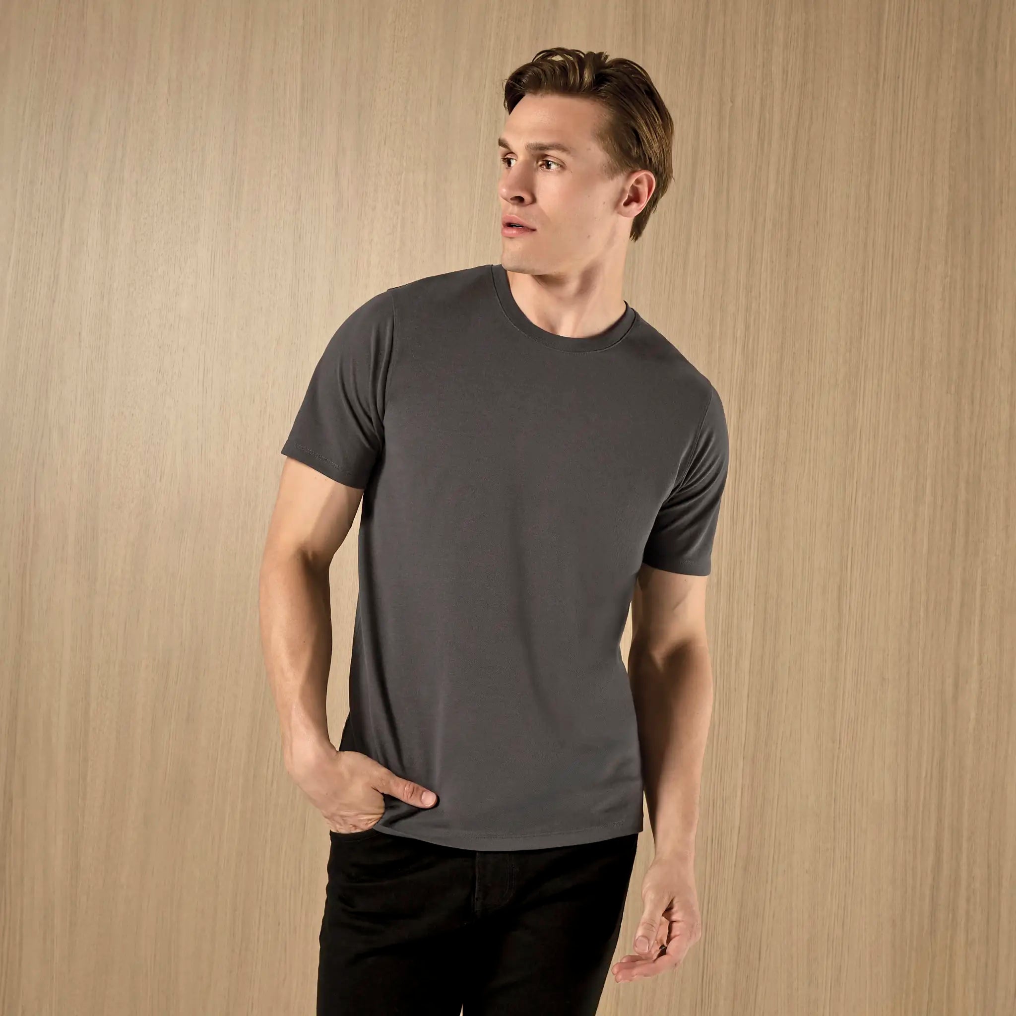 all-groups Men's Regular Fit Superwash 60 Pique T-Shirt
