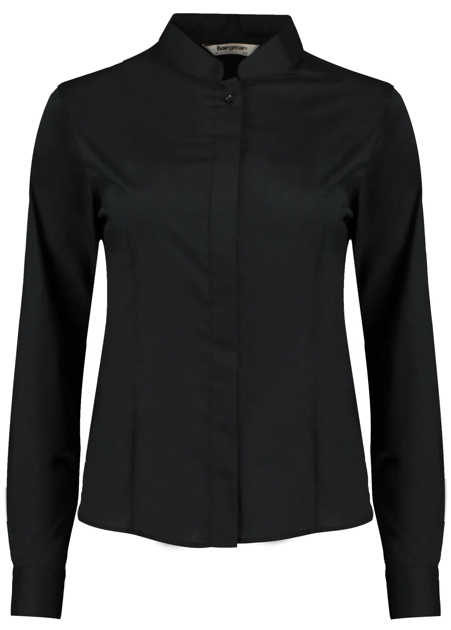 all-groups Women's Tailored Fit Shirt Mandarin Collar Long Sleeve