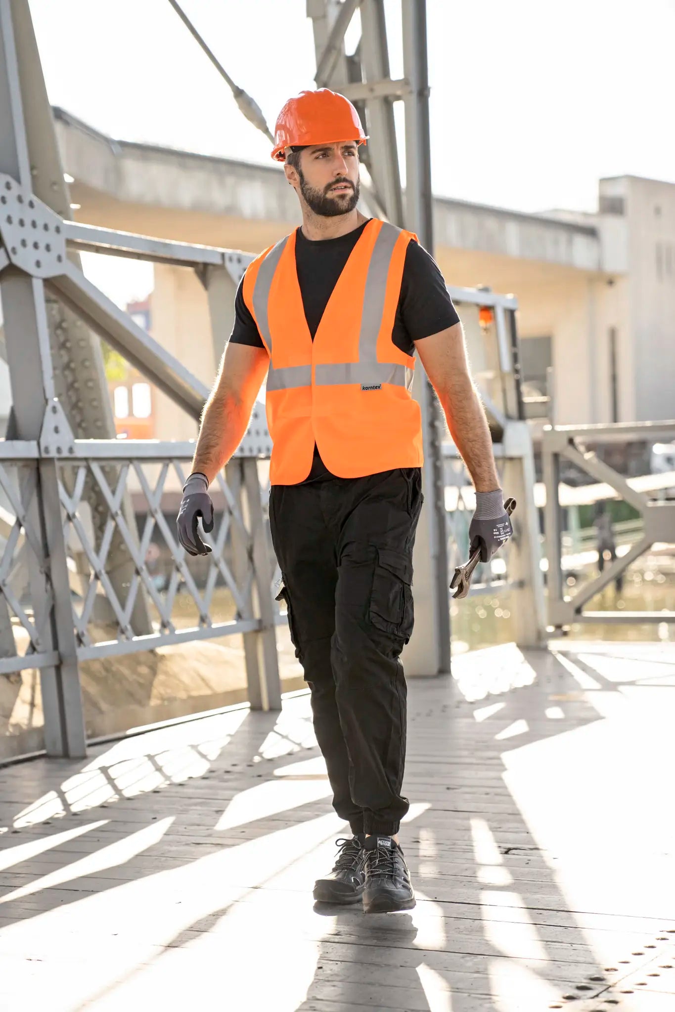 all-groups Unisex Hi Vis Safety Vest With 3 Reflective Stripes Bremen