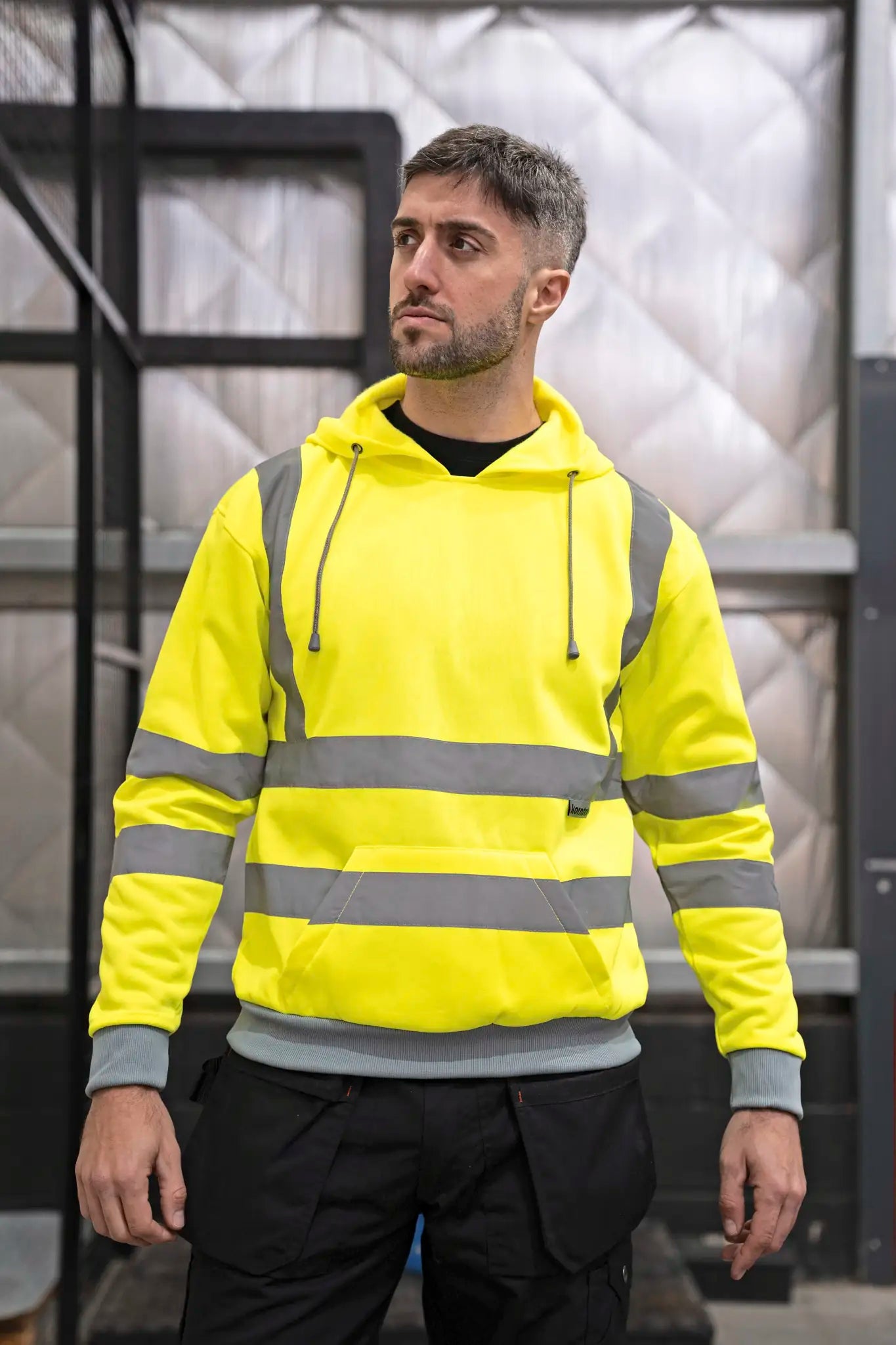 all-groups Men's Hi Vis Workwear Hoodie Cork