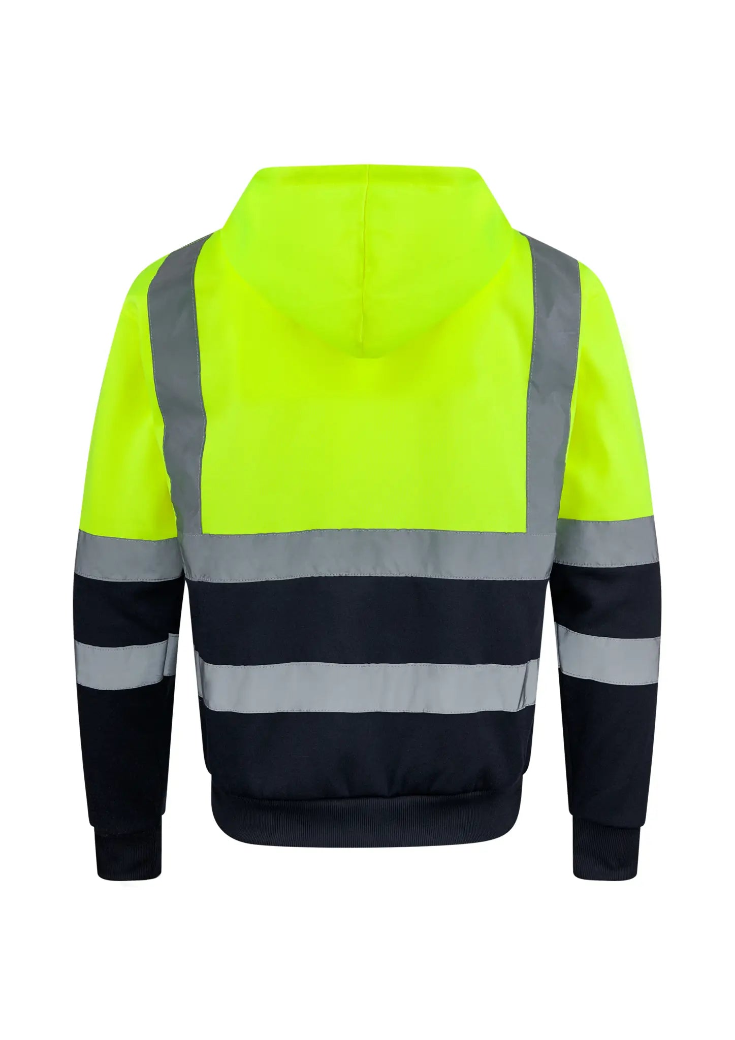 all-groups Men's Hi Vis Workwear Hooded Sweatshirt Jacket Galway