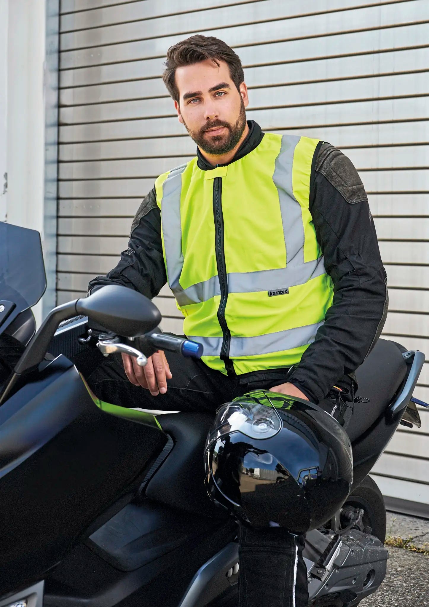 all-groups Unisex Hi Vis Biker Safety Vest Schleiz