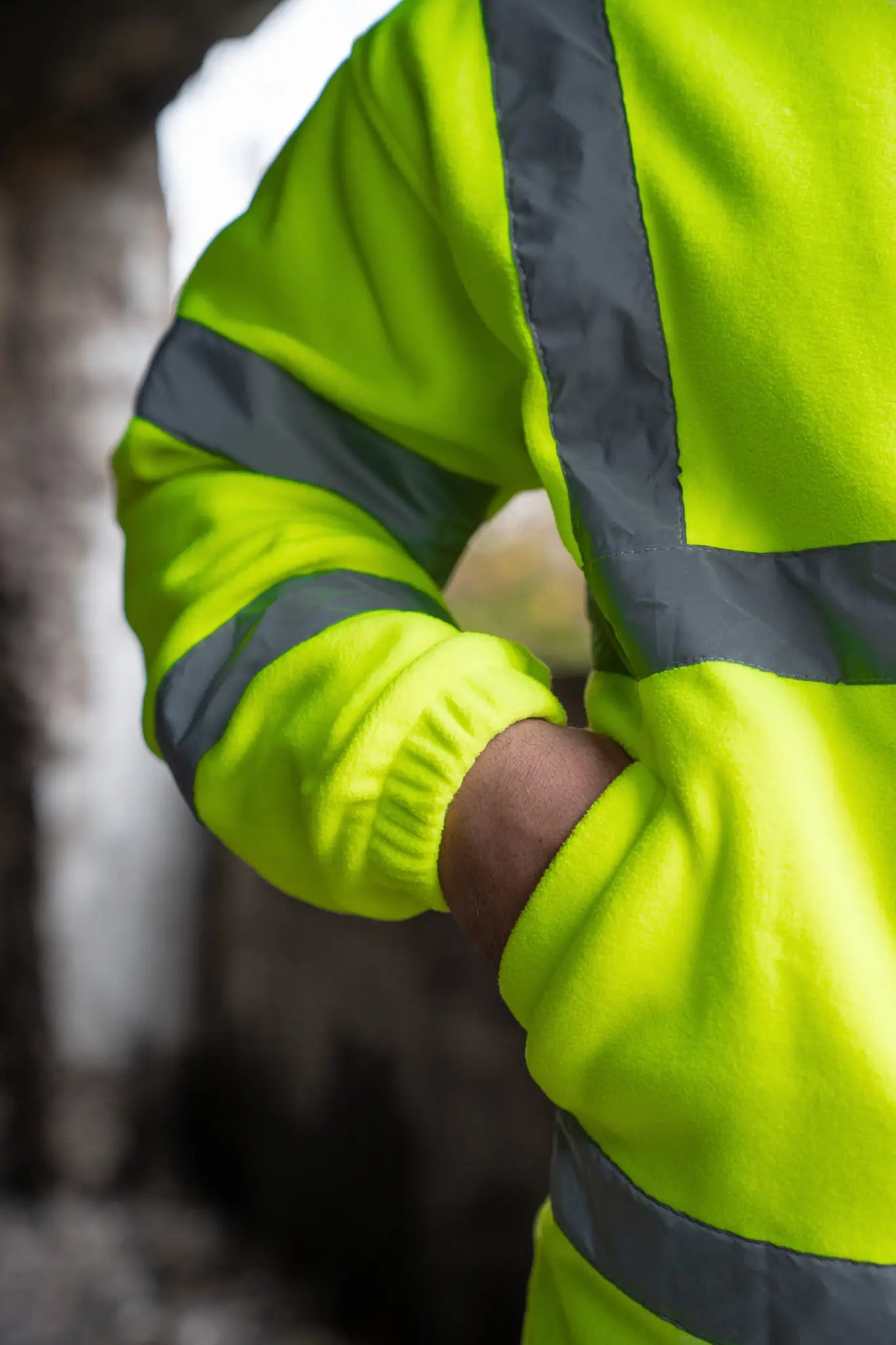 all-groups Men's Hi Vis Safety Fleece Jacket Bergen