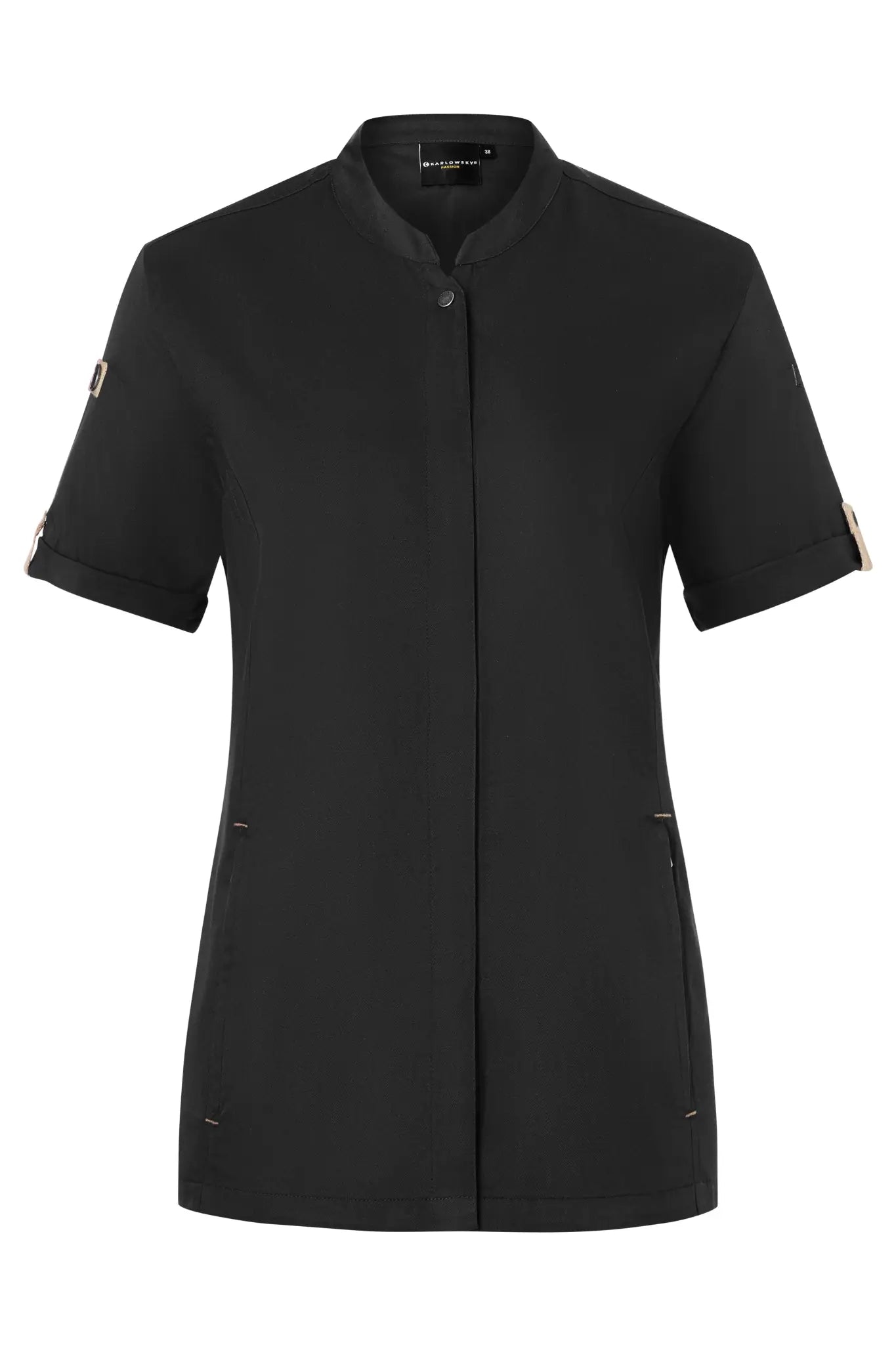all-groups Women's Chefs Jacket Green Generation Short Sleeve