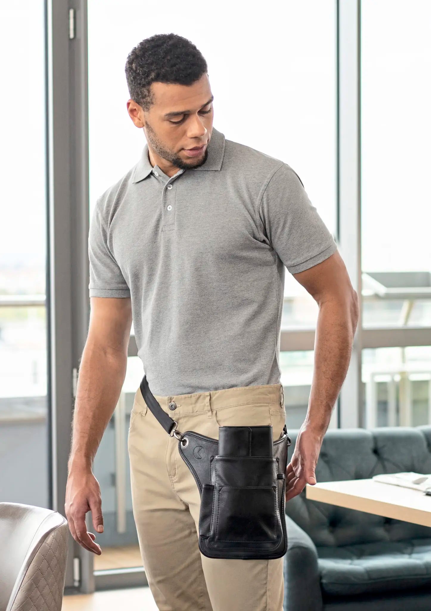 all-groups Large Capacity Cashier Holster with Belt Strap