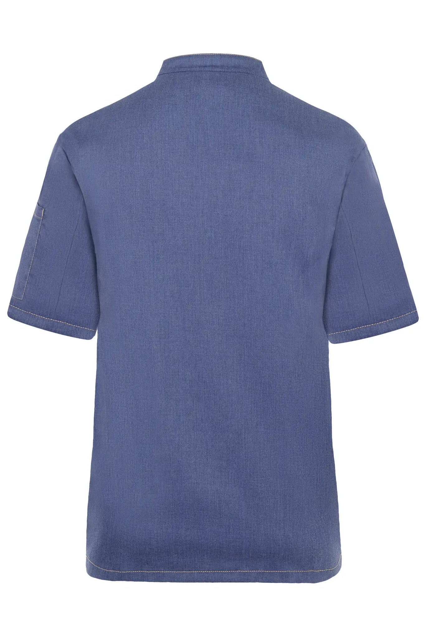 all-groups Men's Short Sleeved Chef's Jacket Jeans Style